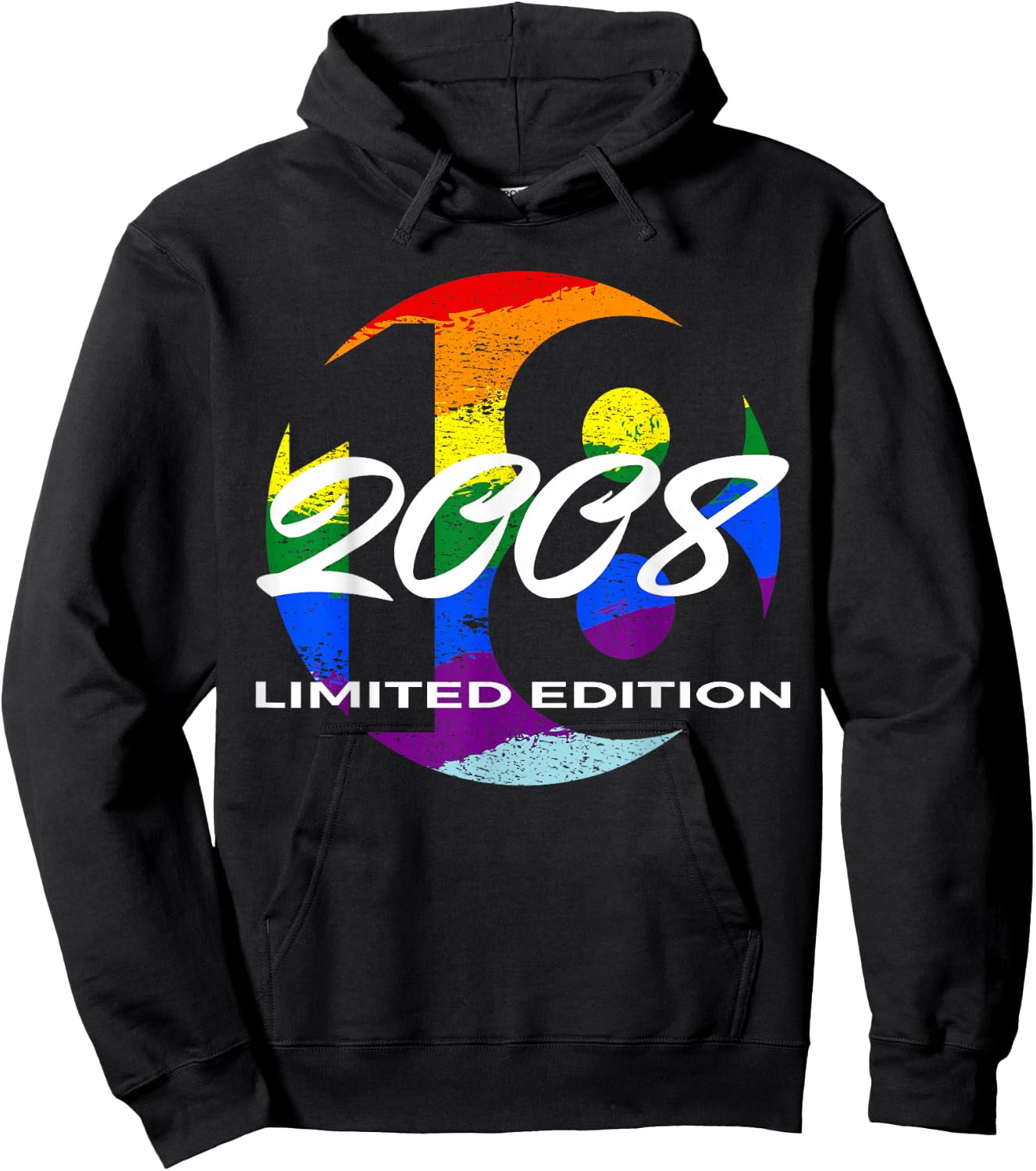 18. Geburtstag Mädchen Junge 18 Jahre 2008 Lustig Geschenk Hoodie - Hoodie | Black