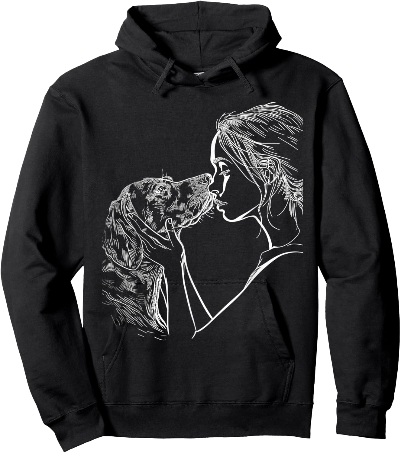 German Shorthaired Pointer Mom GSP Dog Lover Mother's Day Hoodie - Hoodie | Black