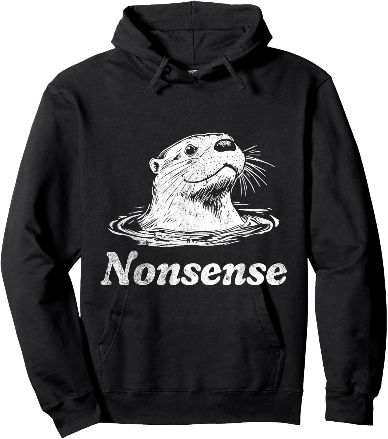 Otter Nonsense Hoodie - Hoodie | Black