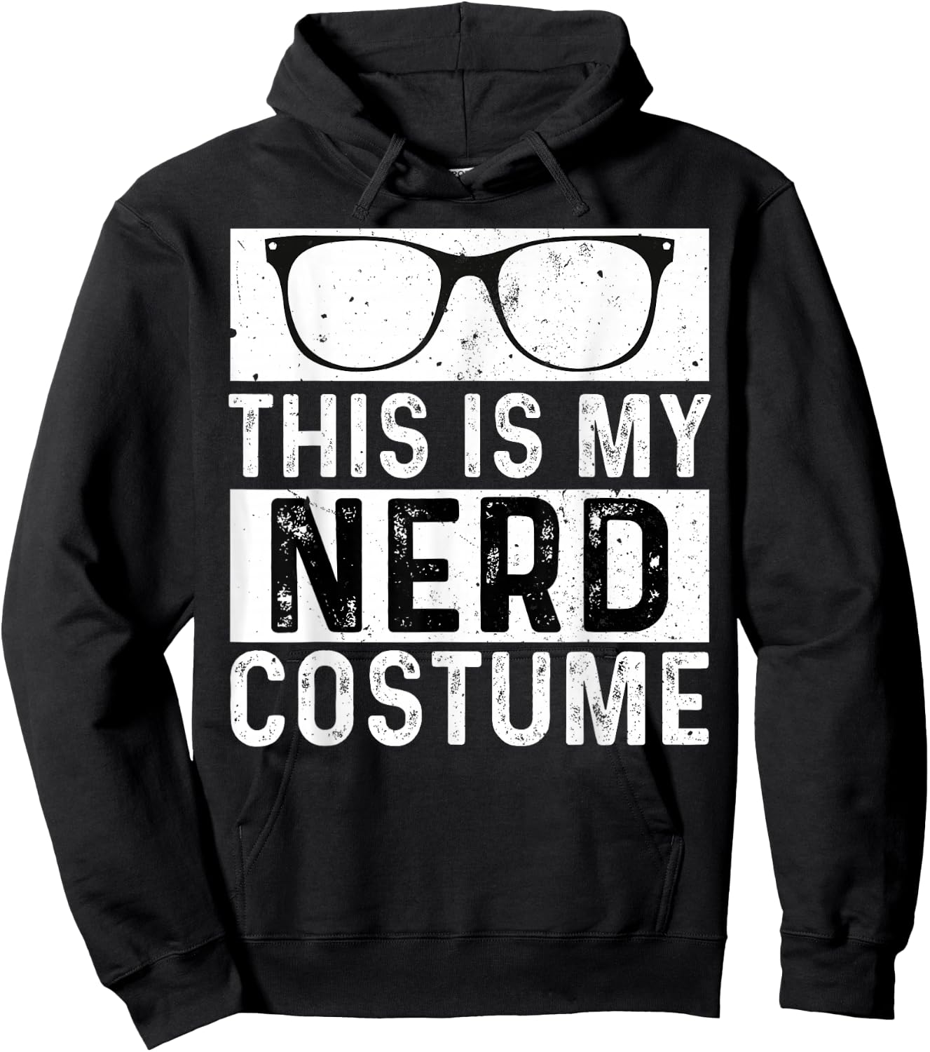 This is My Nerd Costume Kids Adult Men Boys Girl Hoodie - Hoodie | Black