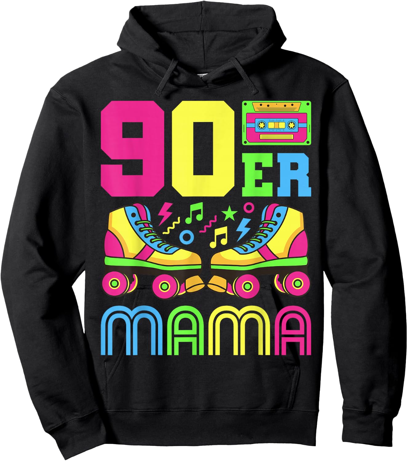 90s Mama 90s Outfit 90s Costume 90s Party 90s , black Hoodie - Hoodie | Black