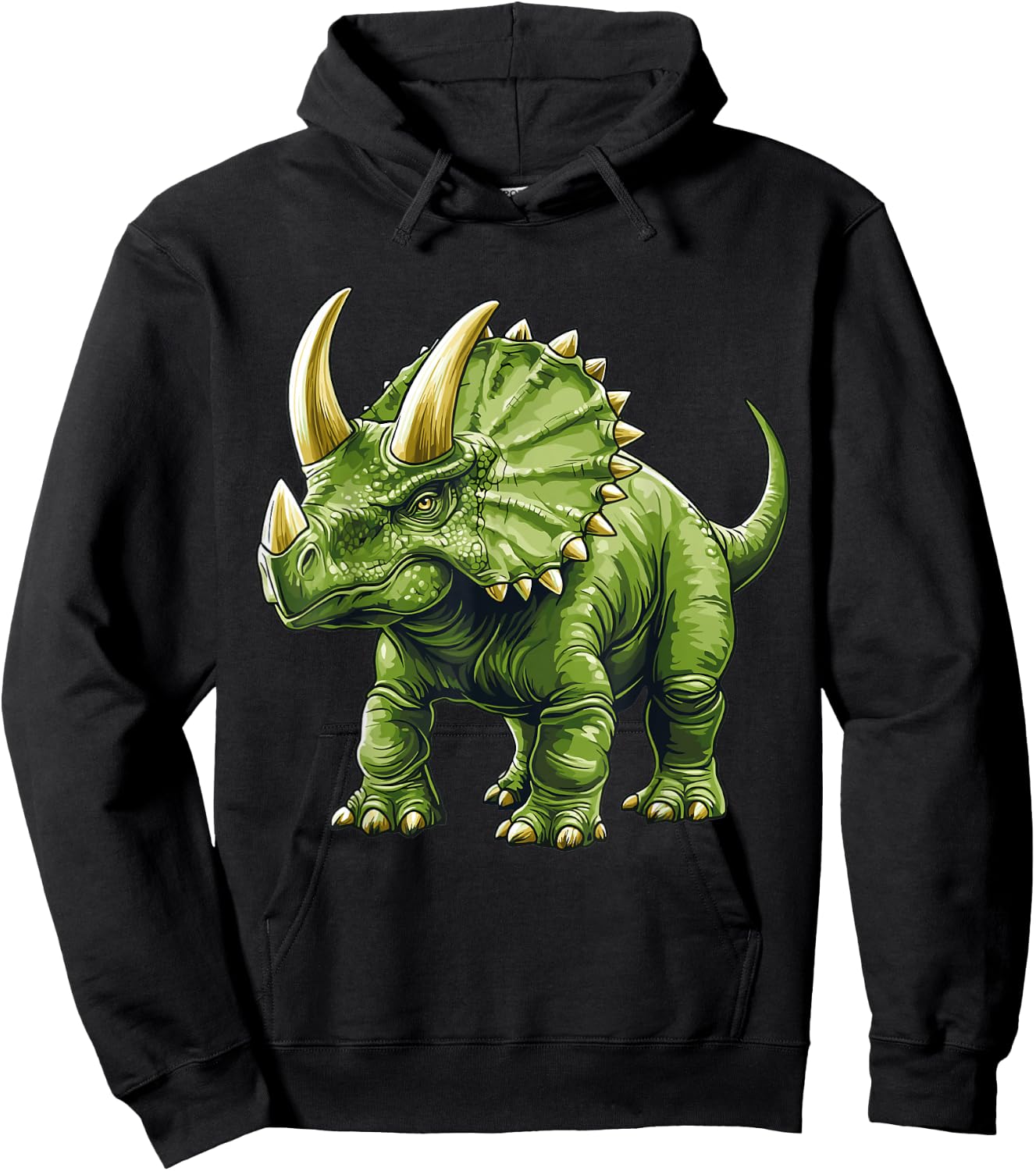 Triceratops Hoodie - Hoodie | Black