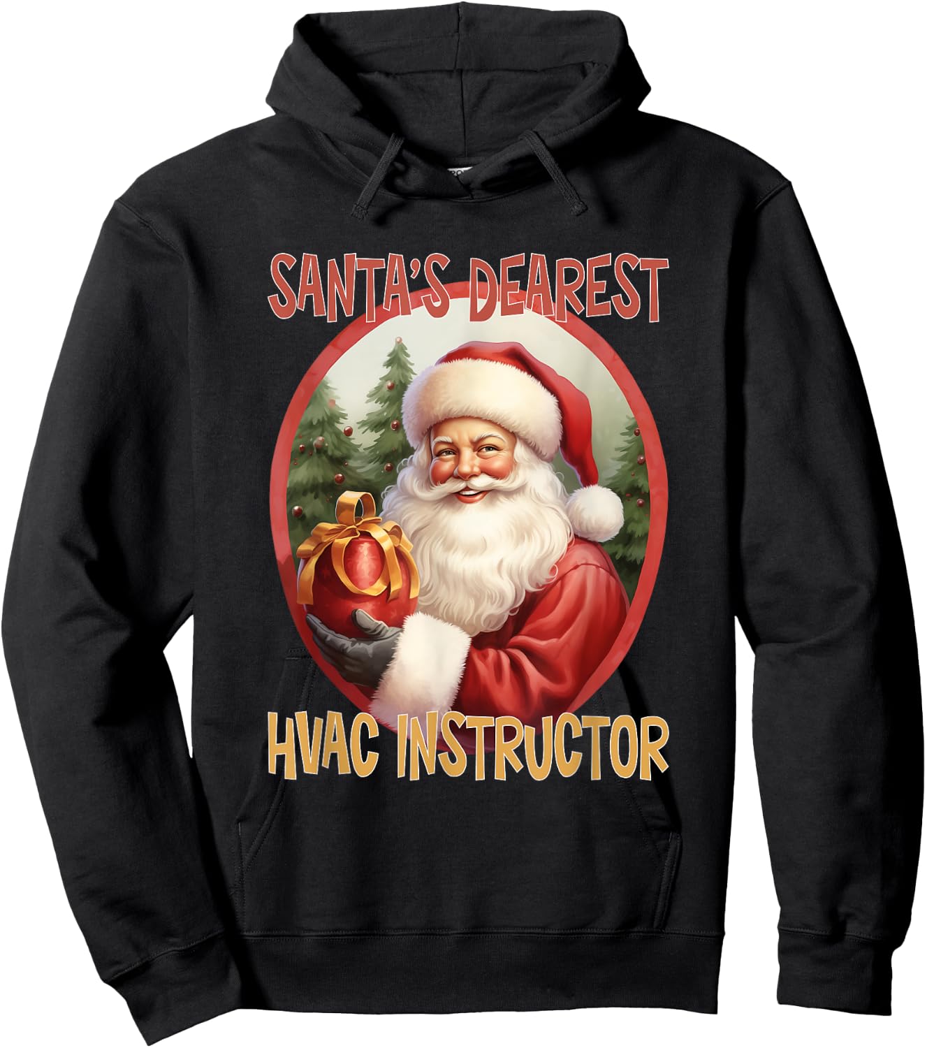 HVAC Instructor Christmas Holiday Love Xmas Hoodie - Hoodie | Black