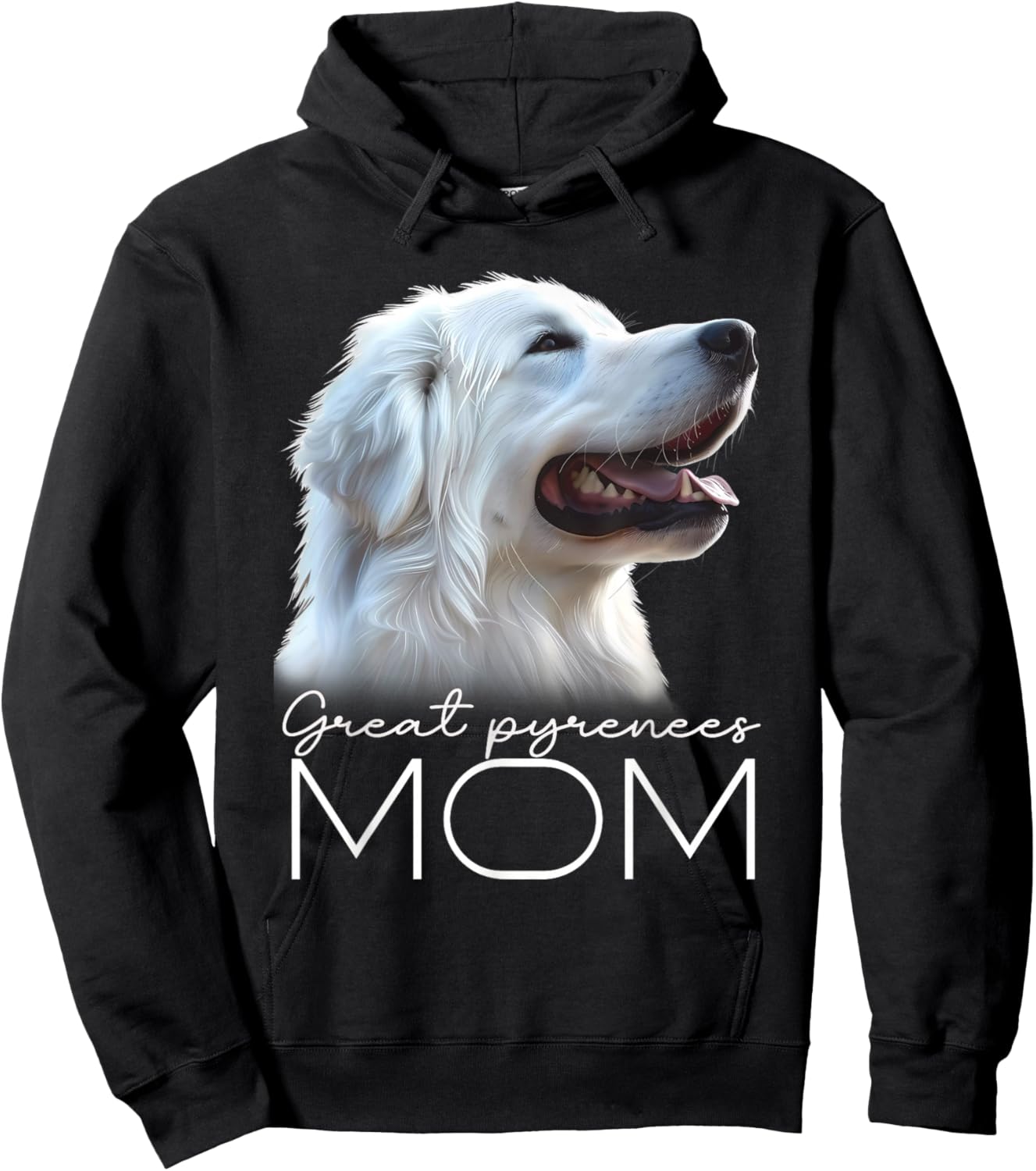 Great Pyrenees Mom Hoodie - Hoodie | Black