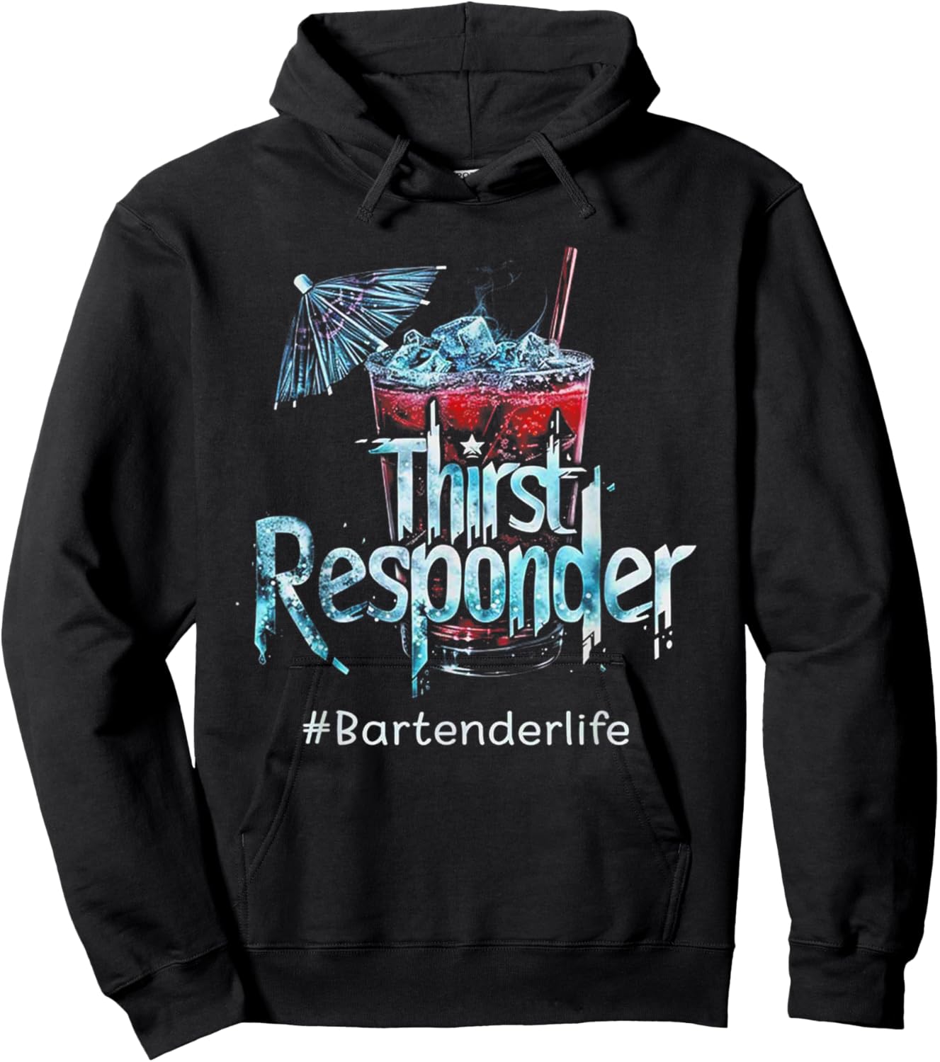 Thirst Response Responder Funny Bartender Mixologists Hoodie - Hoodie | Black