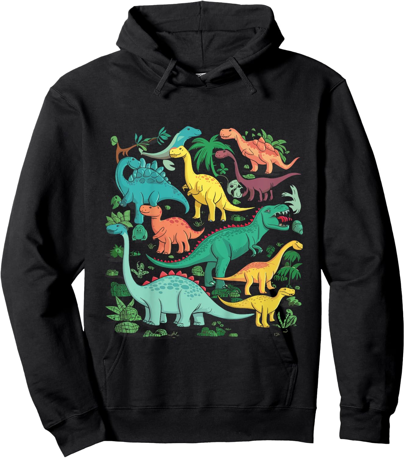 Kinder Dinosaurier Kinder Dino Hoodie - Hoodie | Black