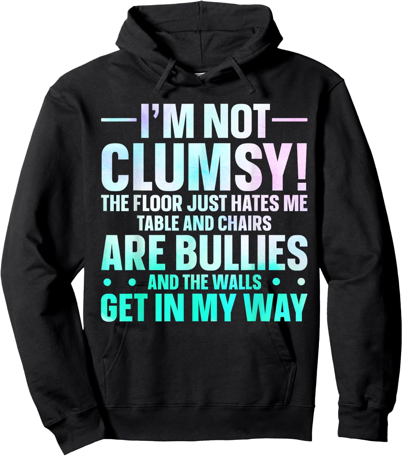 Cow Clumsy Person Humorous Sarcastic I'm Not Clumsy Hoodie - Hoodie | Black