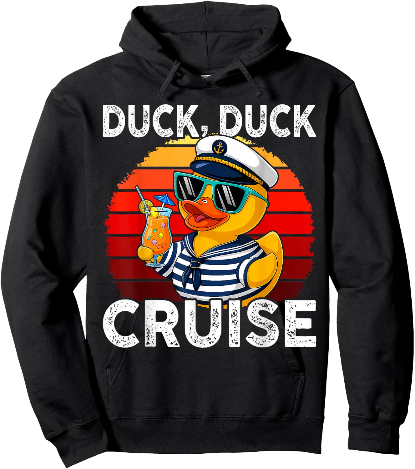 Cruising Ducks Duck Duck Cruise Family Vacation Rubber Duck Hoodie - Hoodie | Black