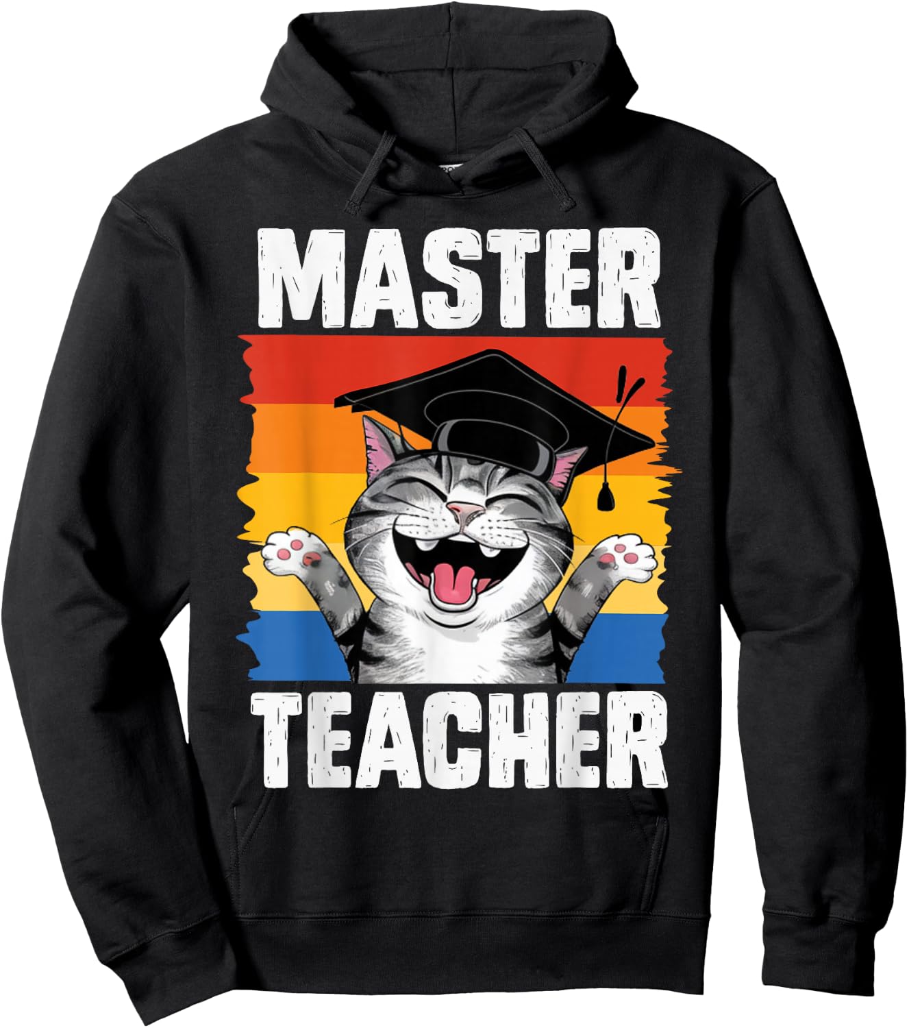 Master of Education MASTER TEACHER Funny Master's Degree Hoodie - Hoodie | Black