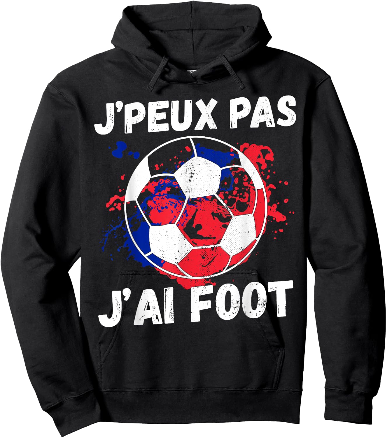 Je peux pas je ai football man humour footballer football Hoodie - Hoodie | Black