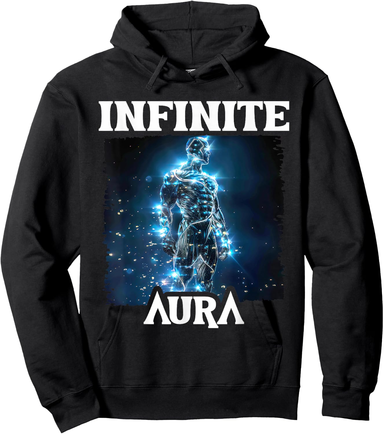 Aura Infinite Maximum Points Humor Meme Aura , Black, S Hoodie - Hoodie | Black