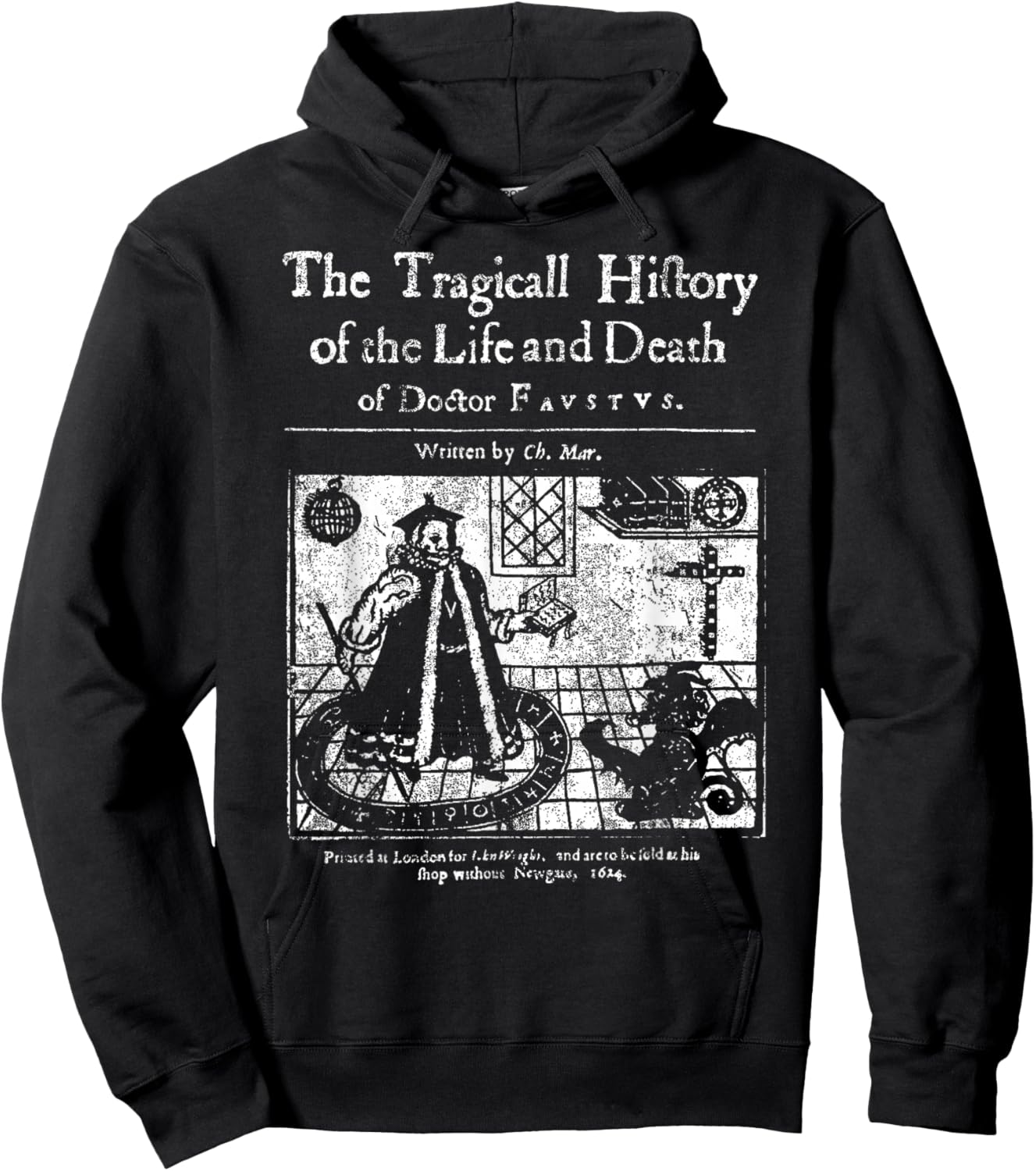 Doctor Faustus Shirt Christopher Marlowe Devil Dr Faust Gift Hoodie - Hoodie | Black