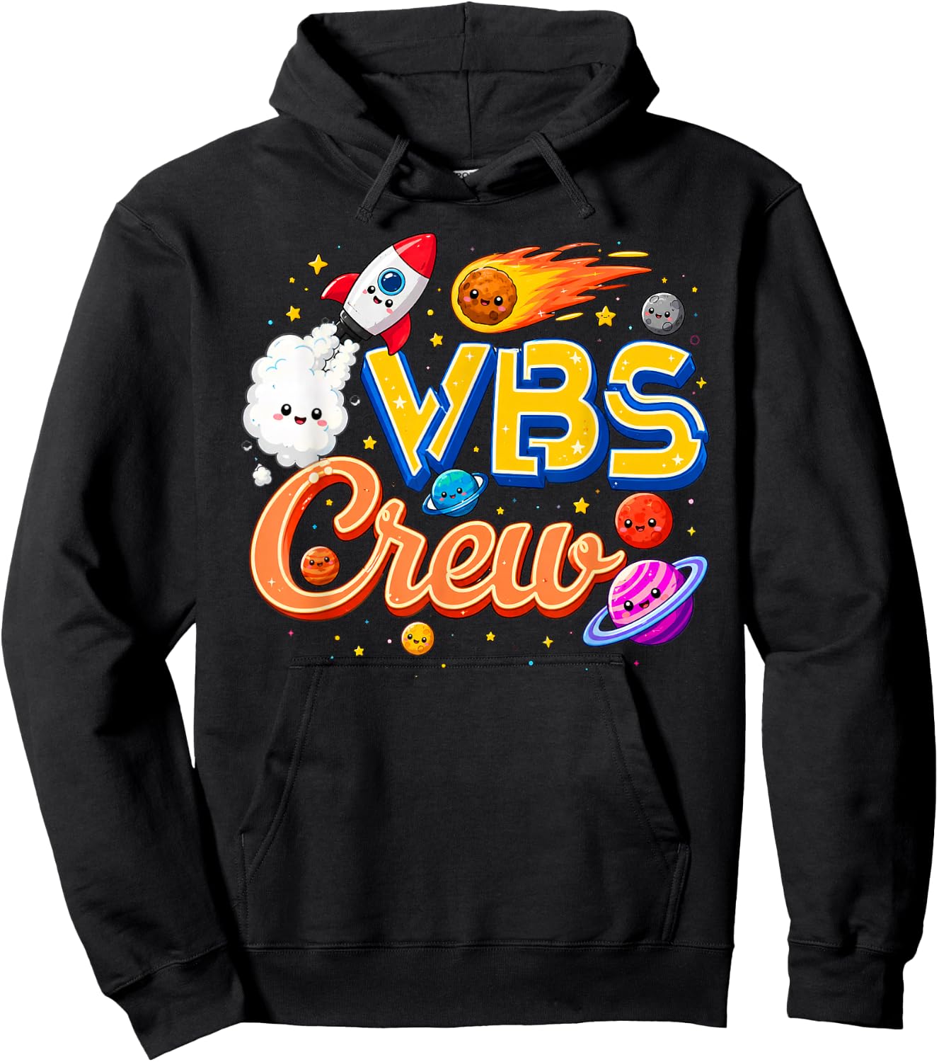 VBS Crew Vacation Bible School Squad Religious Weekend Group Hoodie - Hoodie | Black