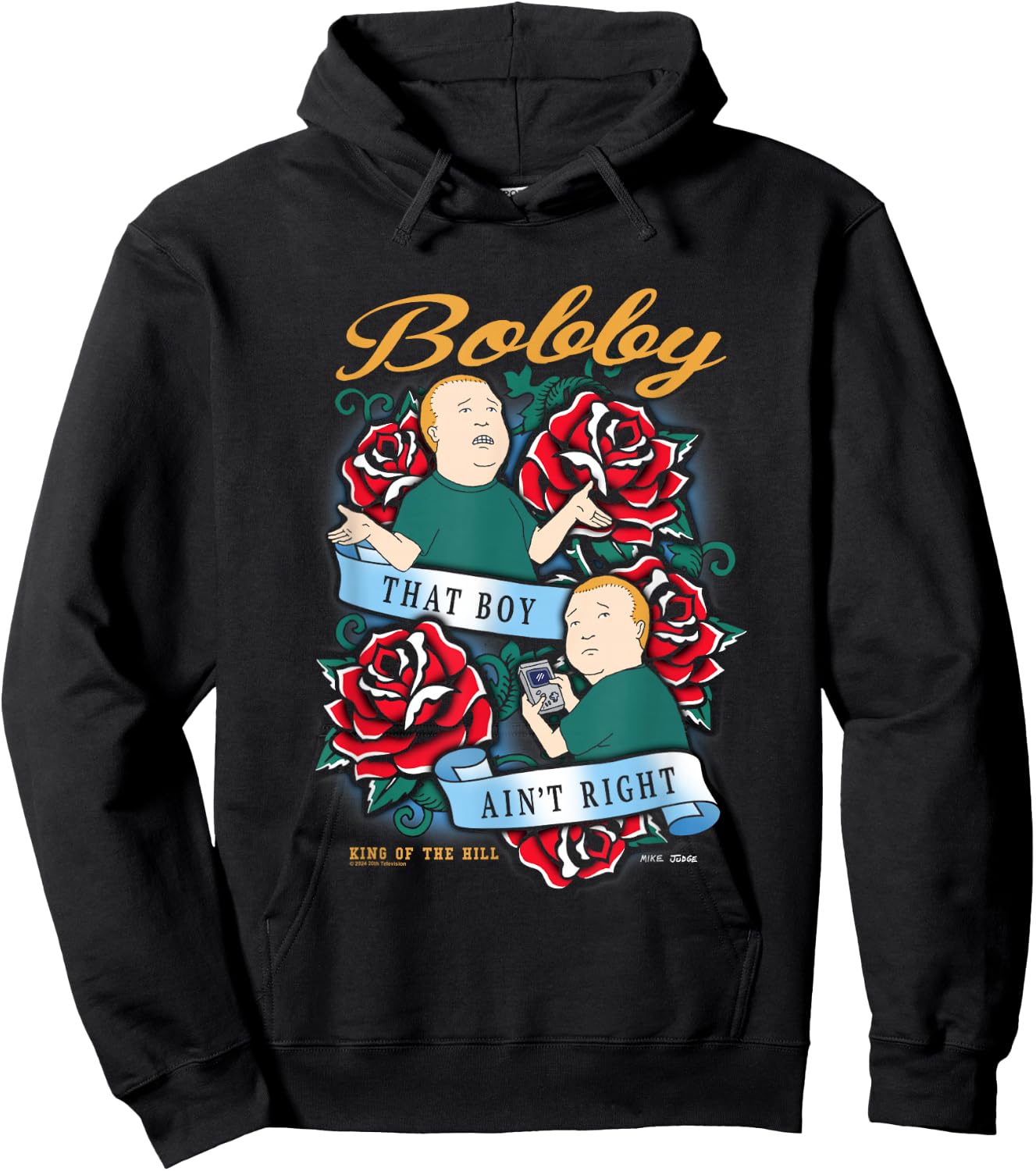 King of The Hill Bobby That Boy Ain't Right Tattoo Poster Hoodie - Hoodie | Black