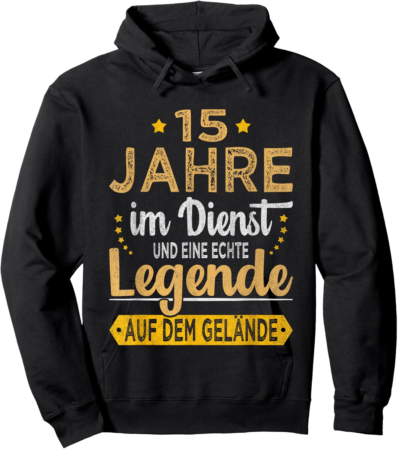 15 Jähriges Dienstjubiläum Arbeitsjubiläum Firmenjubiläum Hoodie - Hoodie | Black