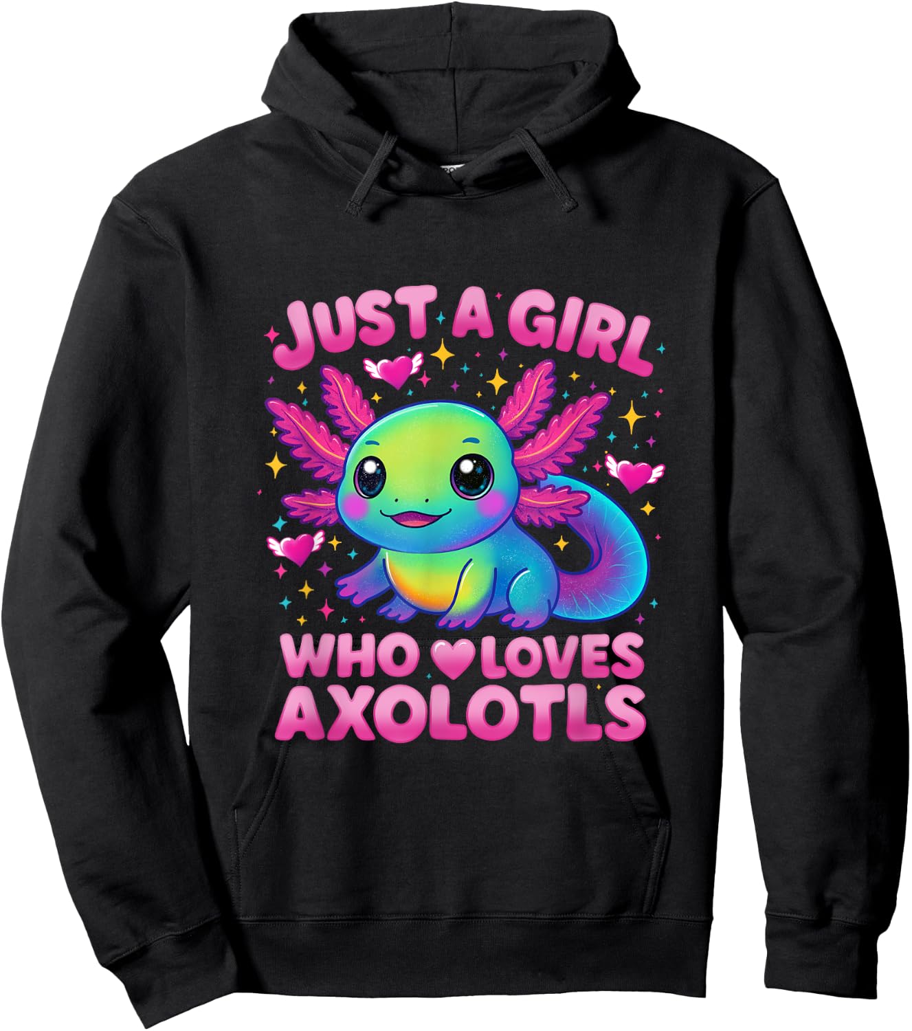 Just A Girl Who Loves Axolotls Hoodie - Hoodie | Black