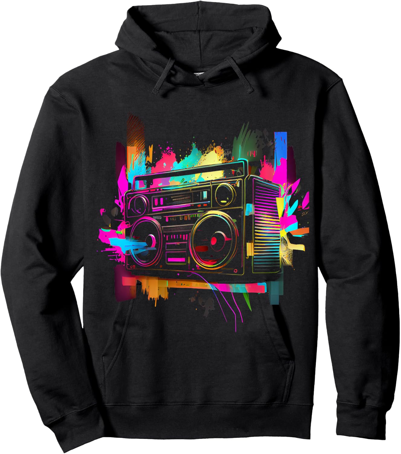 80s 90s Retro Party Fancy Dress Cassette , black Hoodie - Hoodie | Black