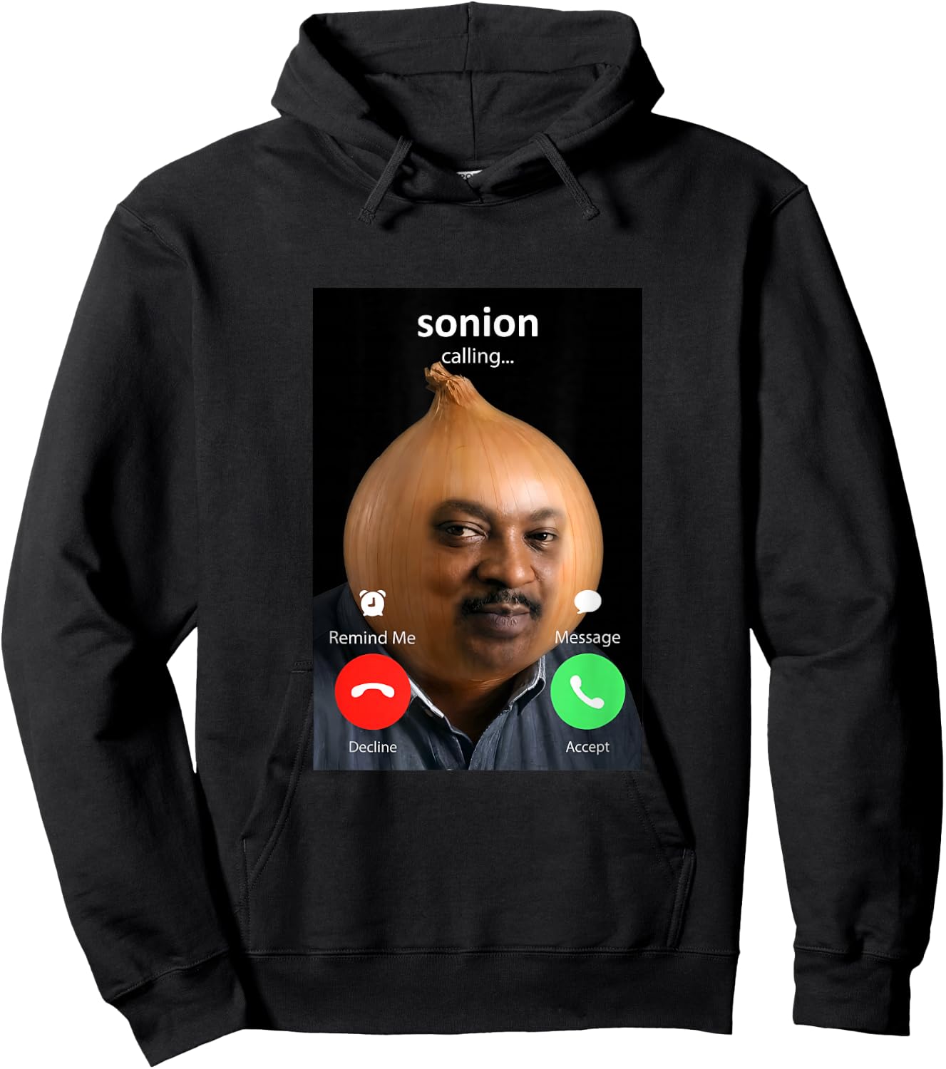 Funny Sonion Calling Tuff Meme GenZ Hoodie - Hoodie | Black