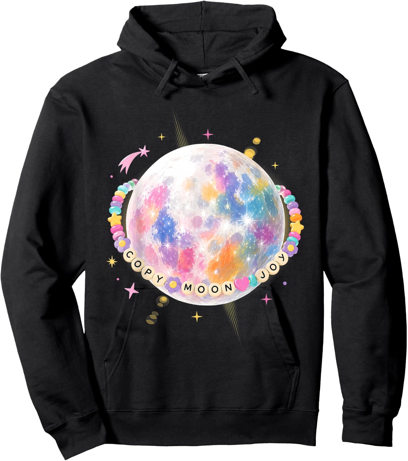 Copy Moon Joy Artemis II Space Quote Hoodie - Hoodie | Black