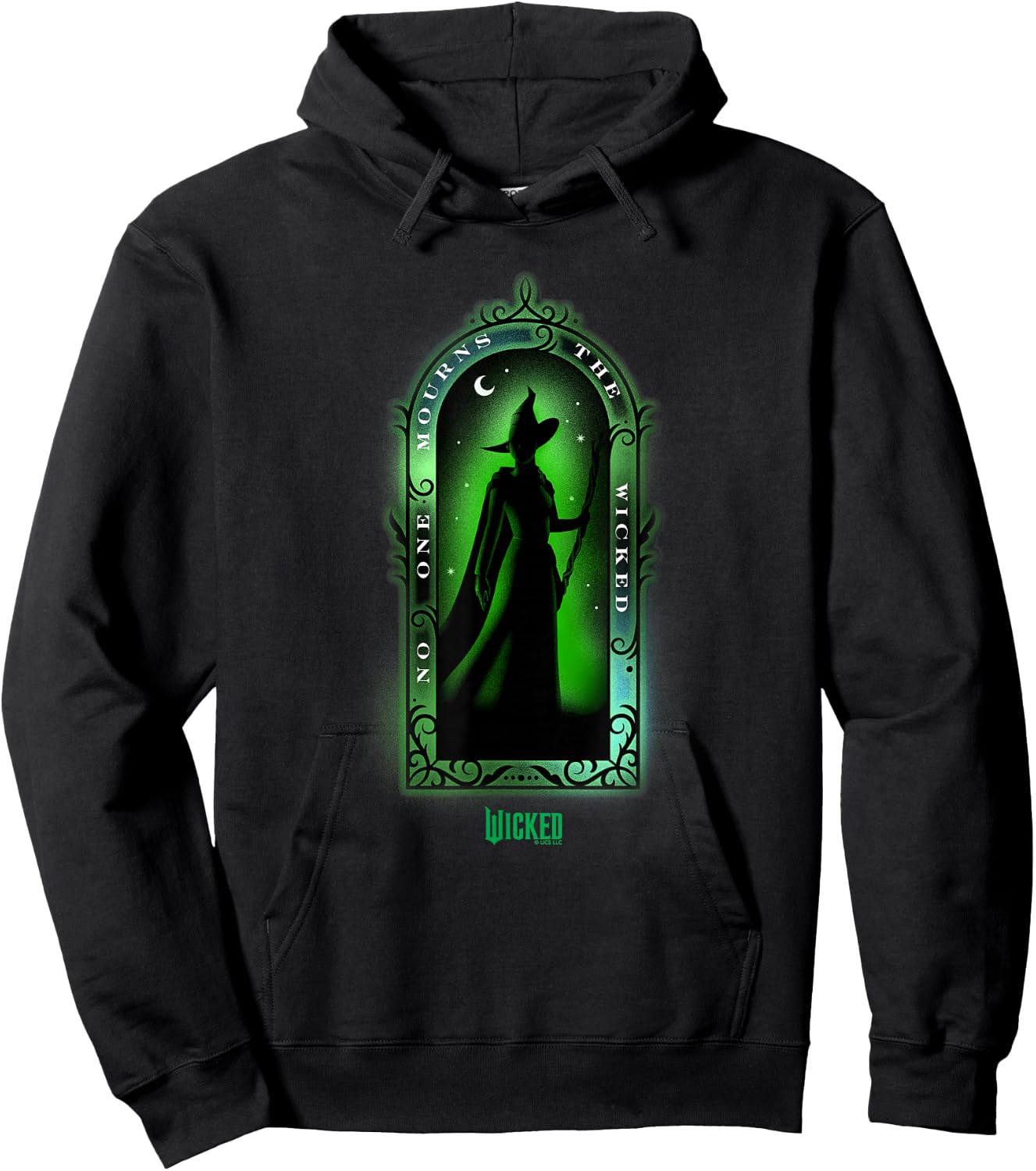 Wicked Elphaba No One Mourns The Wicked , Black, S Hoodie - Hoodie | Black