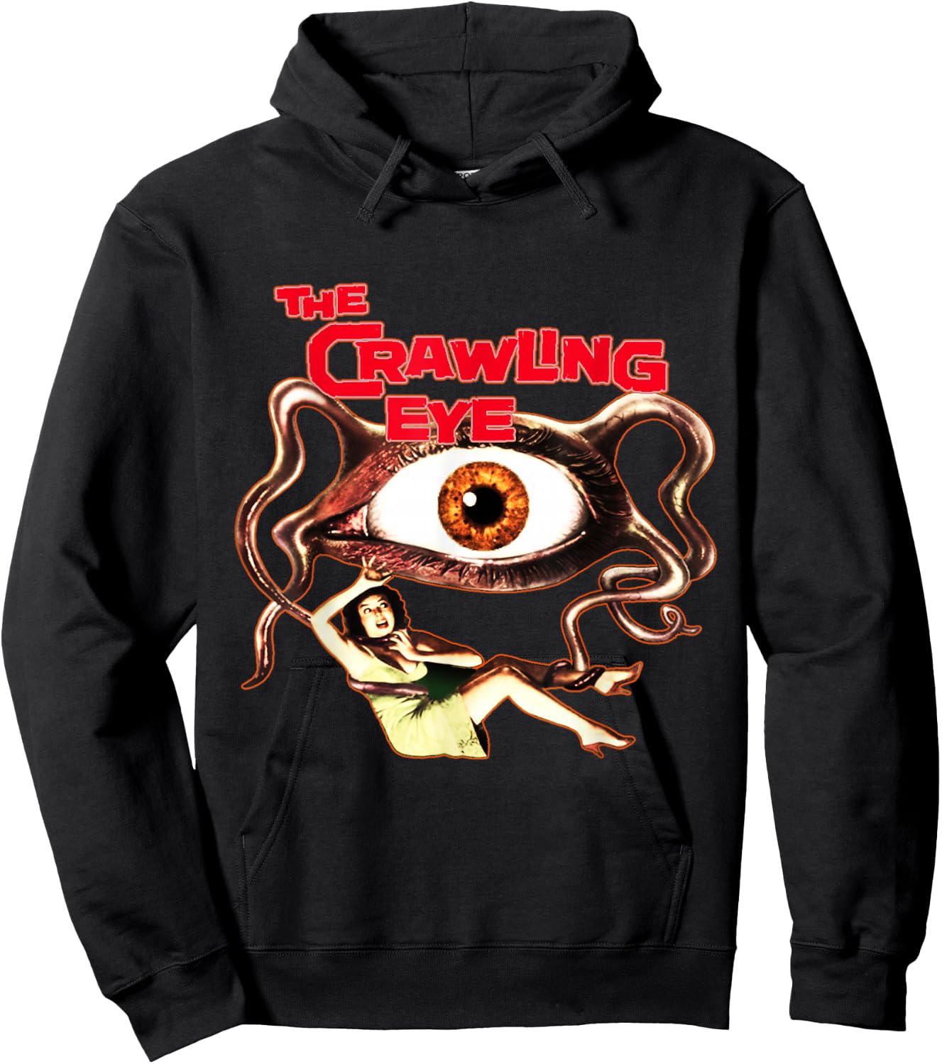 Vintage Horror The Crawling Eye Hoodie - Hoodie | Black