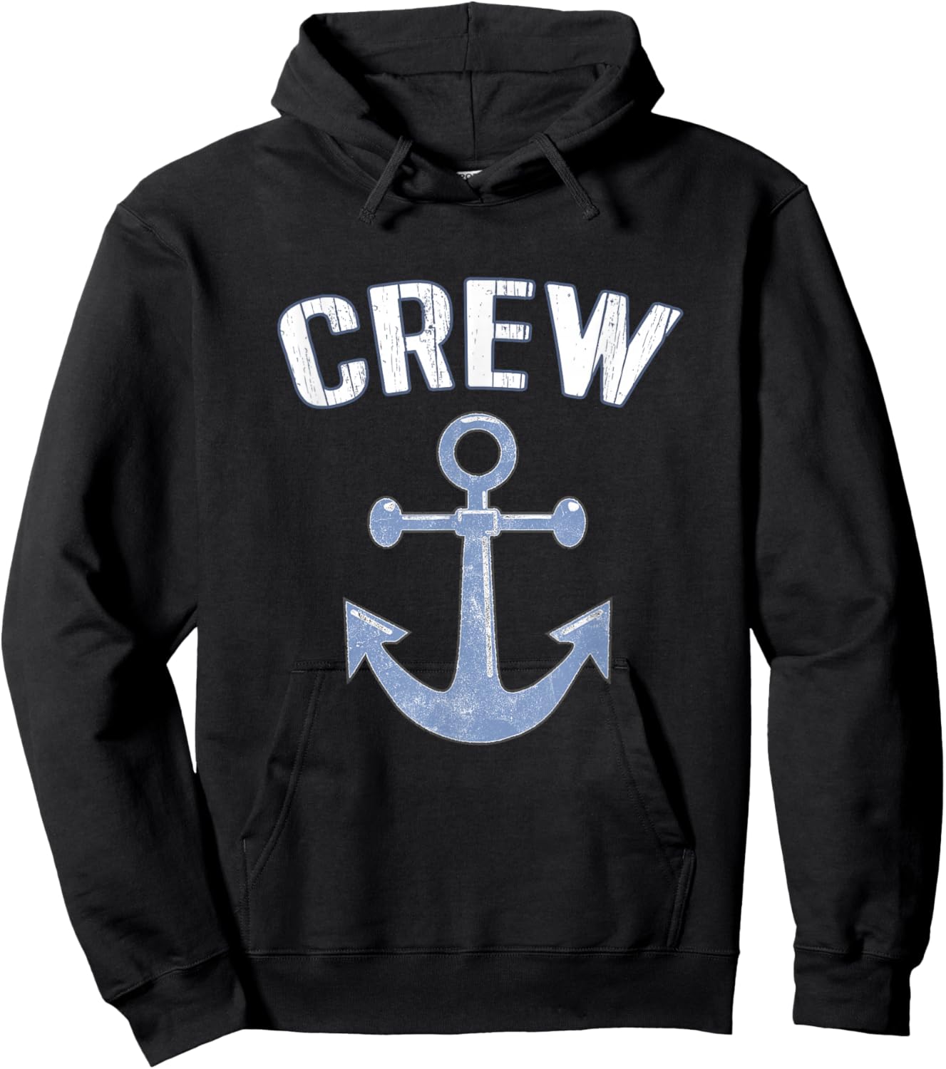 Boating Captain Crew Pontoon Nautical Gift Sailing Anchor Hoodie - Hoodie | Black
