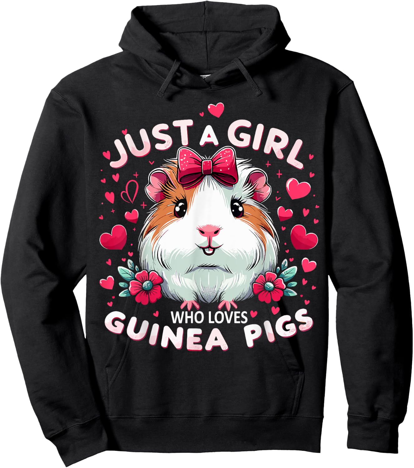 Just A Girl Who Loves Guinea Pigs Lover Mom Hoodie - Hoodie | Black