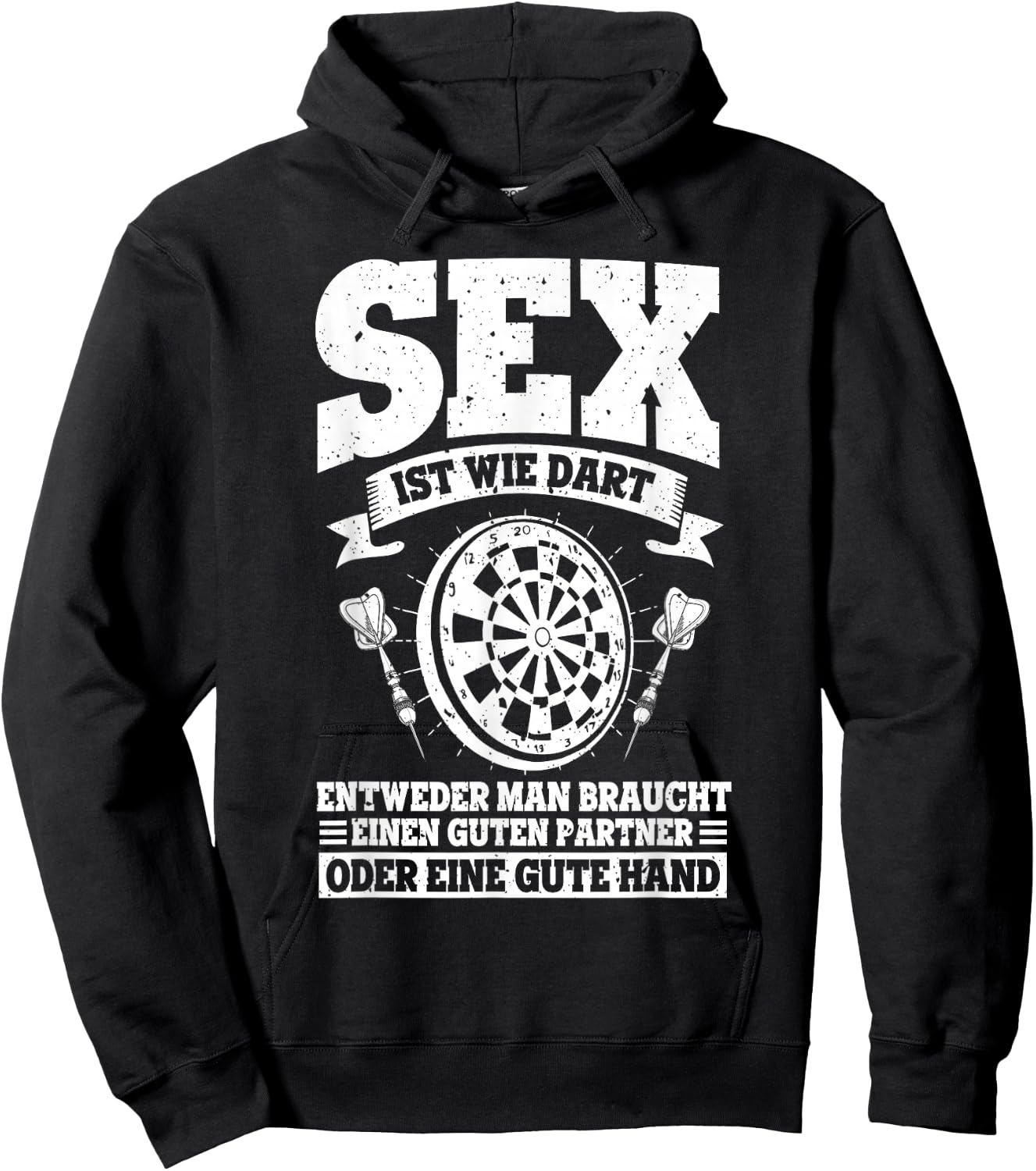 Dartspieler Sex Ist Wie Dart Guten Partner Oder Gute Hand , black Hoodie - Hoodie | Black