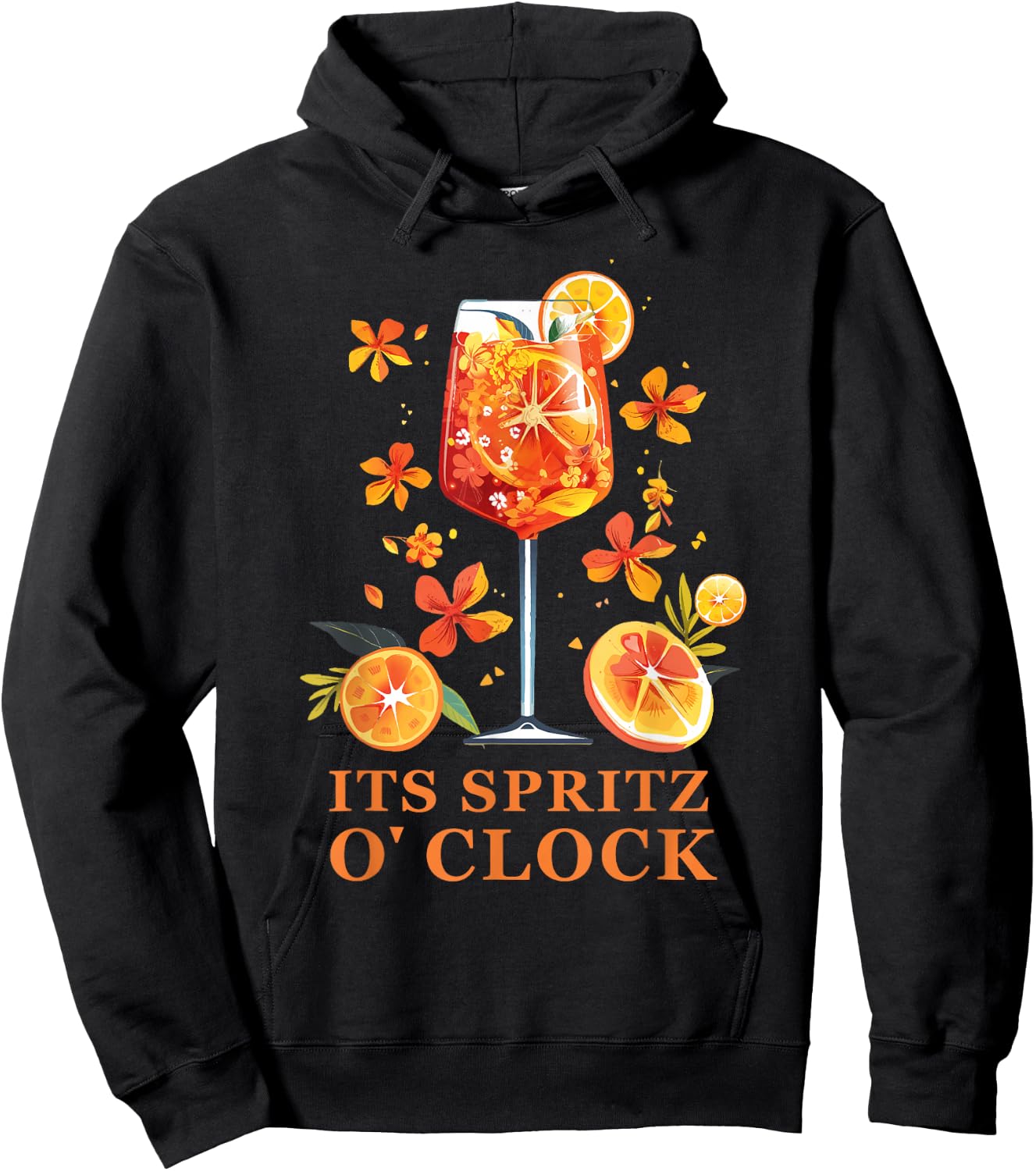 Its Spritz O Clock Aperrollin Outfit for Cocktail Sayings , black, S Hoodie - Hoodie | Black