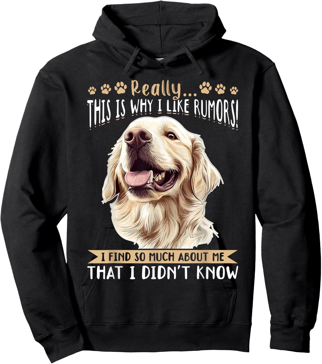 Golden Retriever Dog Breed Really…. This is why i like Women Kids Hoodie - Hoodie | Black