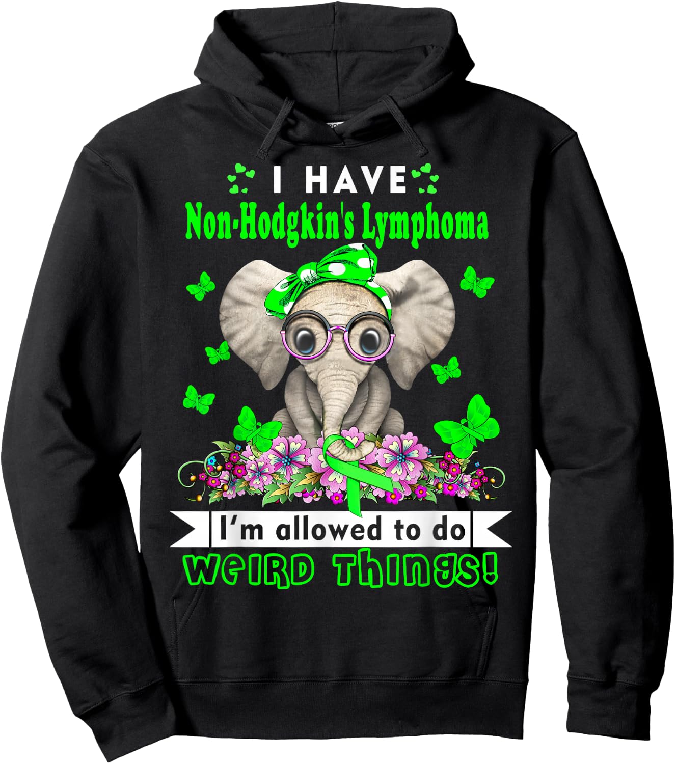 I have Non-Hodgkin's Lymphoma Awareness Hoodie - Hoodie | Black