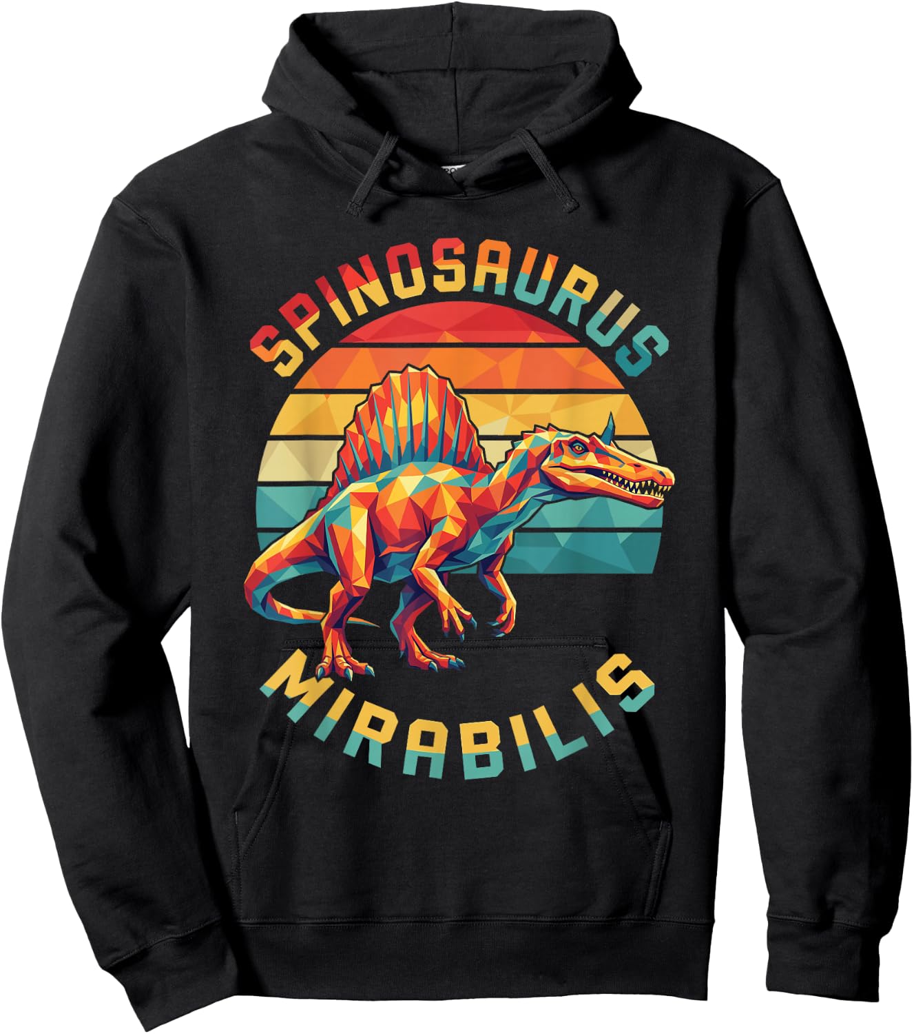 New Spinosaurus Mirabilis 2026 Discovery Hell Heron Dinosaur Hoodie - Hoodie | Black