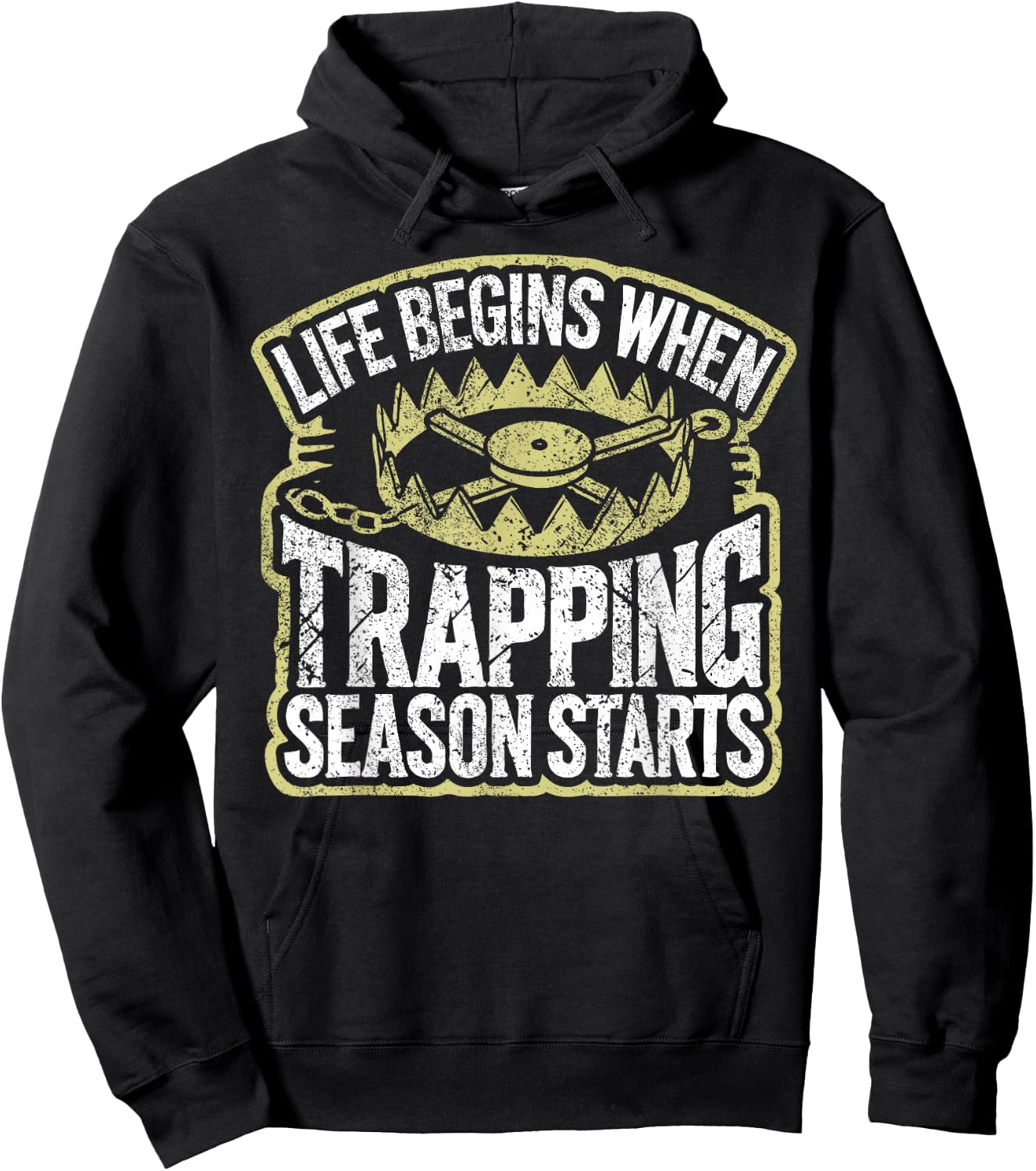 Trapping Season Trapper Life Trapping Hoodie - Hoodie | Black