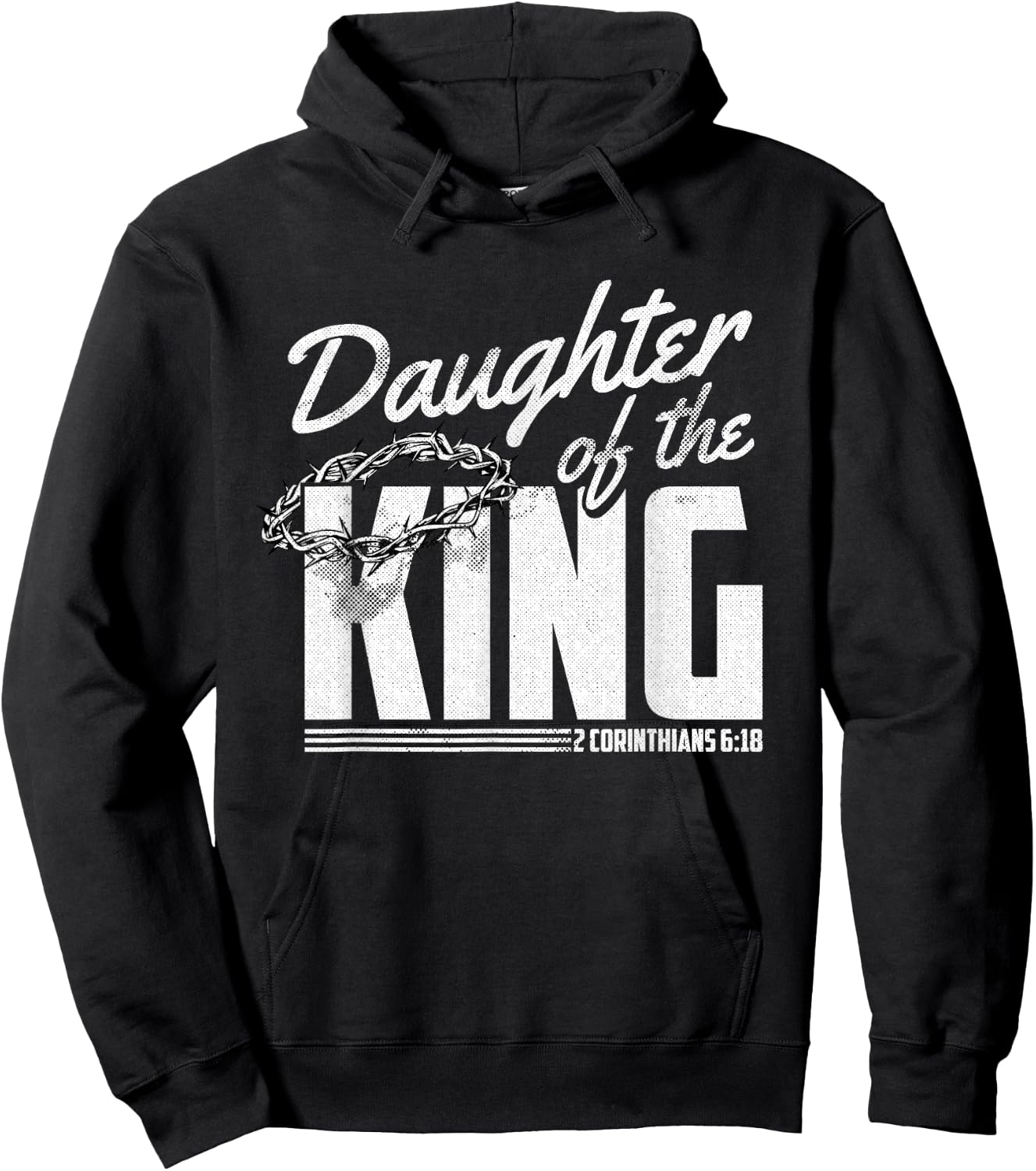 Daughter Of King Christmas 2 Corinthians 6 18 Christian Hoodie - Hoodie | Black
