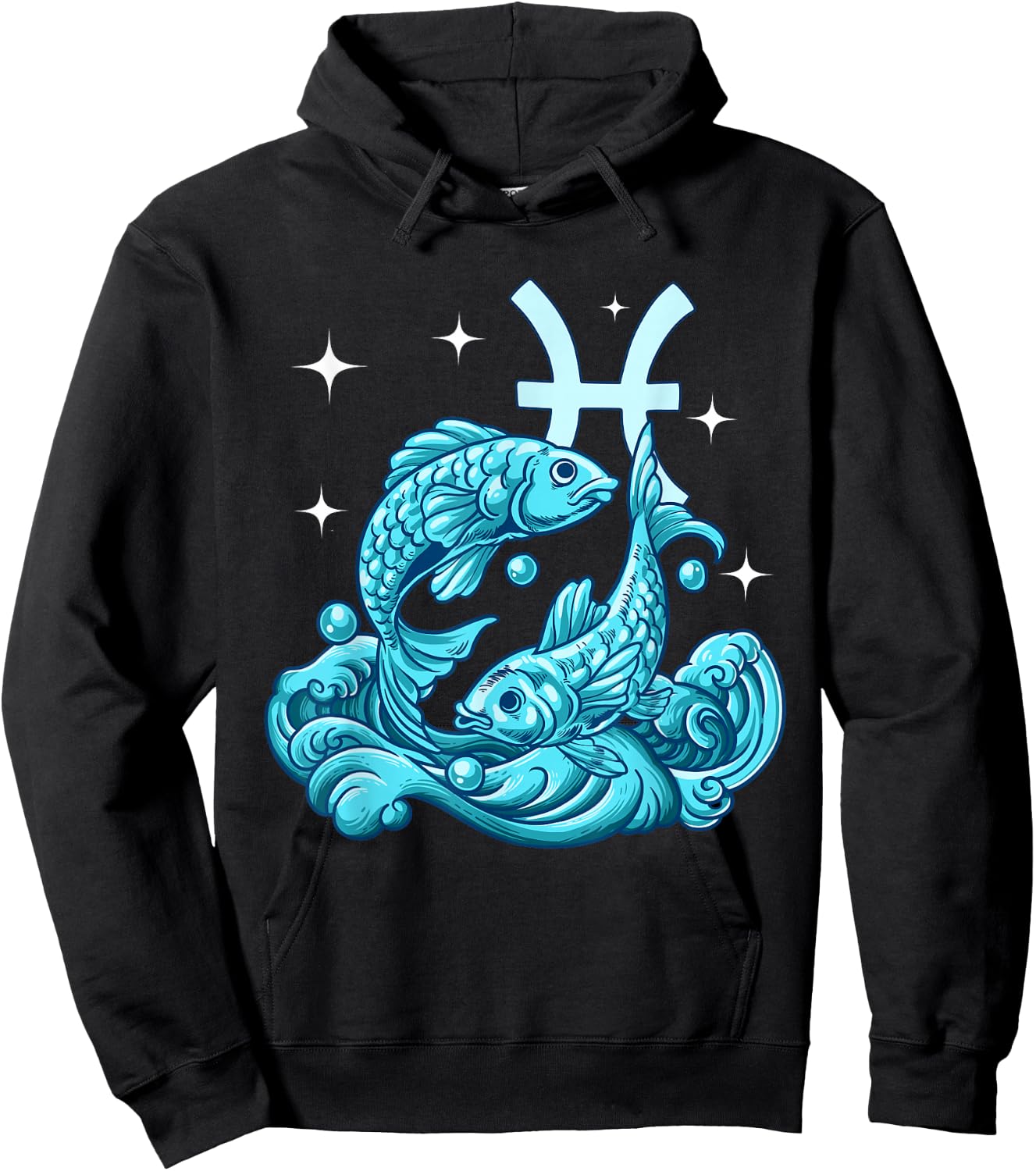 Pisces Zodiac Sign Hoodie - Hoodie | Black
