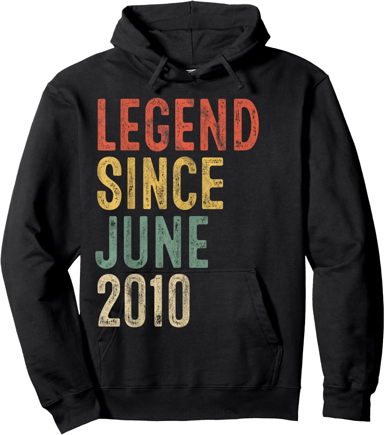 Legend Since June 2010 16th Birthday Boy Girl 16 Year Old Hoodie - Hoodie | Black
