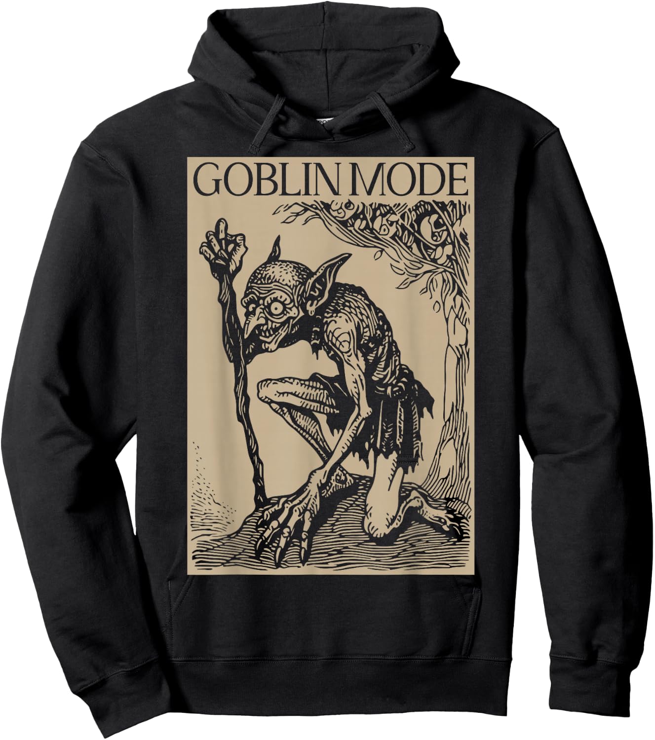 Goblin Mode | Goblincore Fairycore Medieval Grunge Aesthetic Hoodie - Hoodie | Black