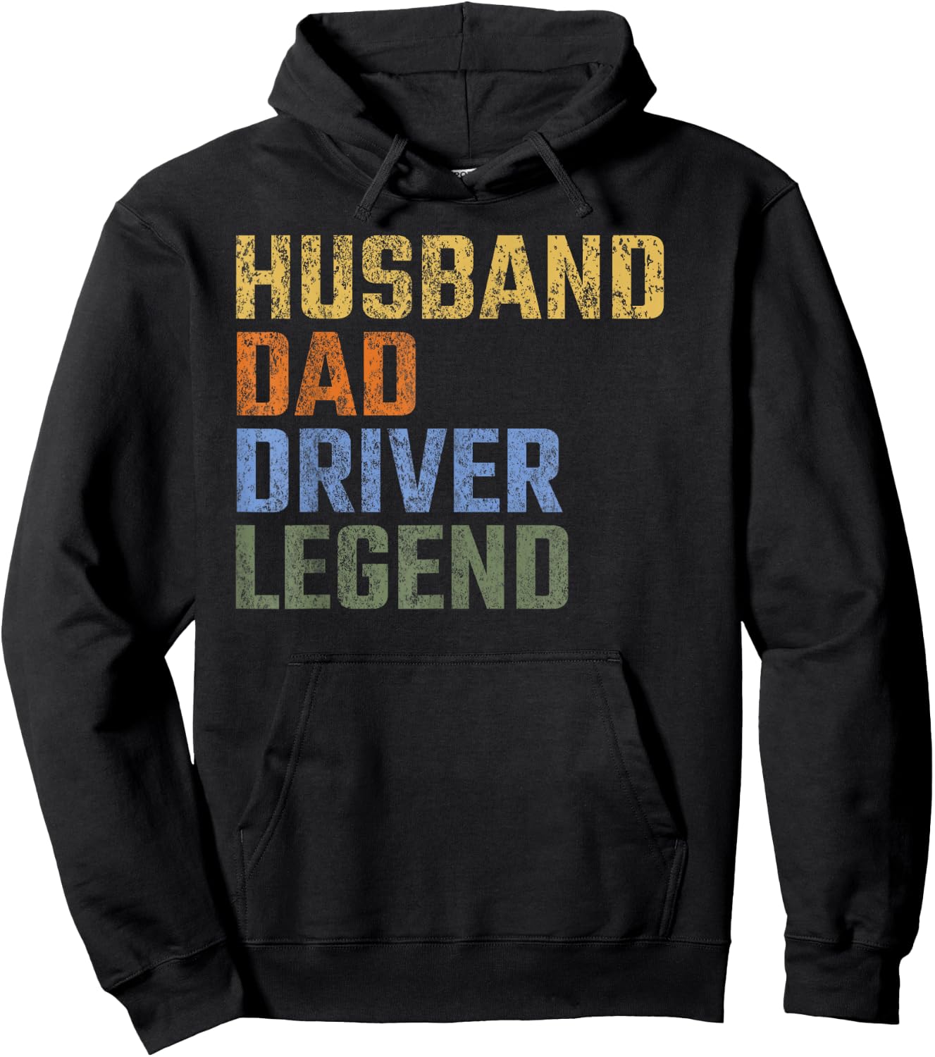 Husband Dad Driver Legend Fathers Day Chauffer Hoodie - Hoodie | Black
