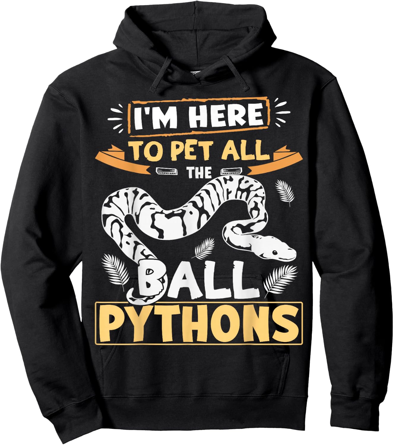 Royal Python Starter Kit Hide X-Large Kids Ball Python Hoodie - Hoodie | Black