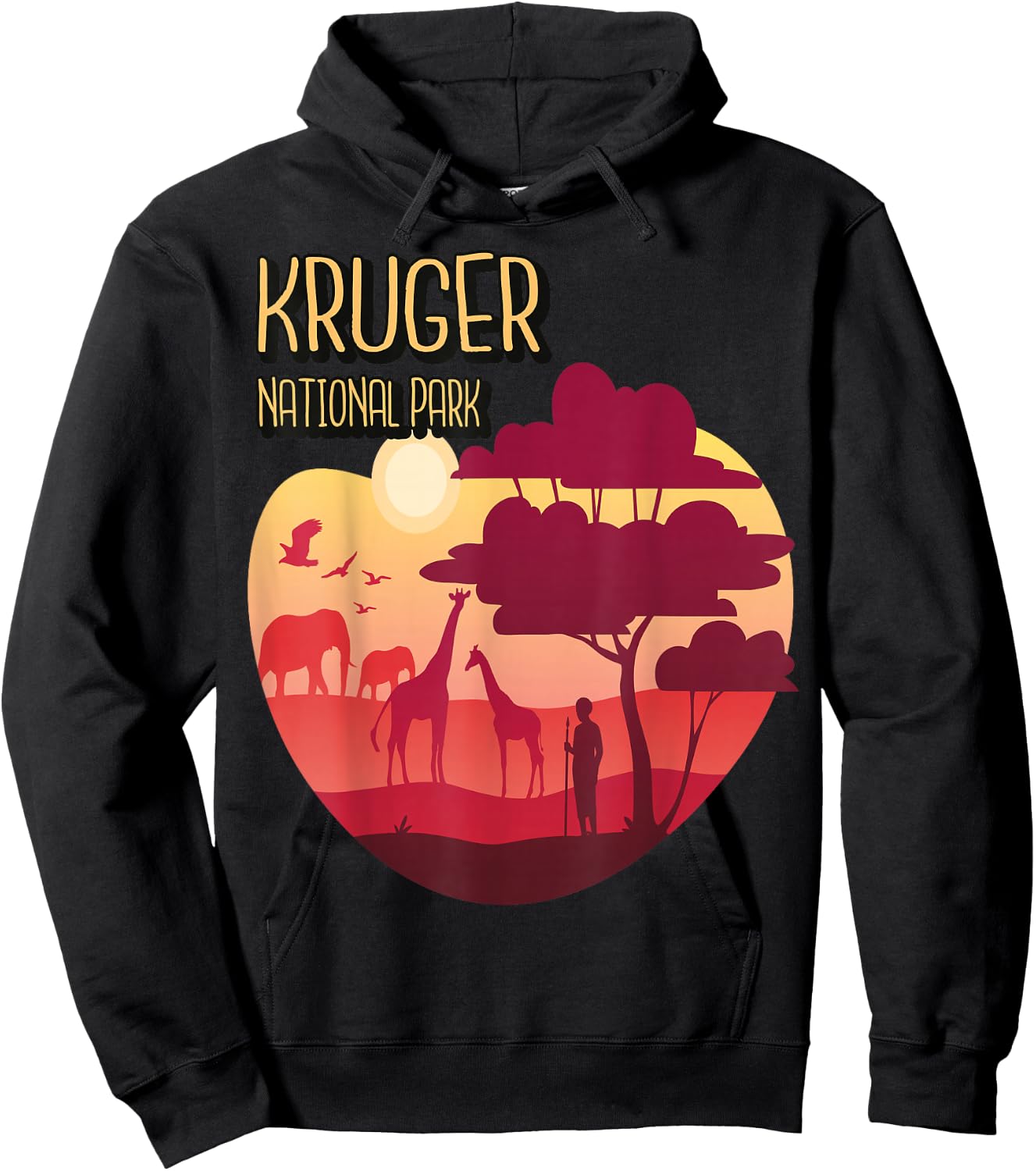 Kruger Safari Tour Africa National Park Souvenir Hoodie - Hoodie | Black