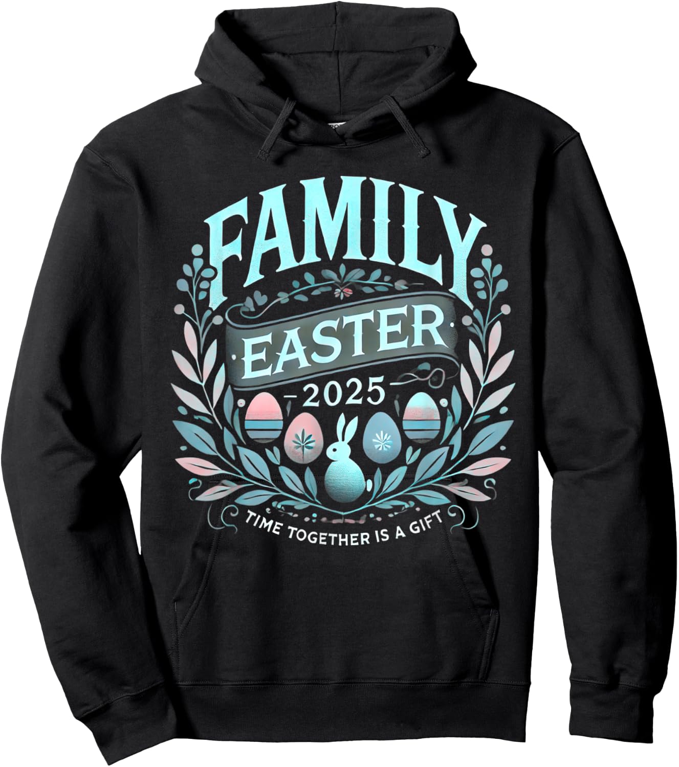 Family Easter 2025 Easter Crew Matching Group Hoodie - Hoodie | Black