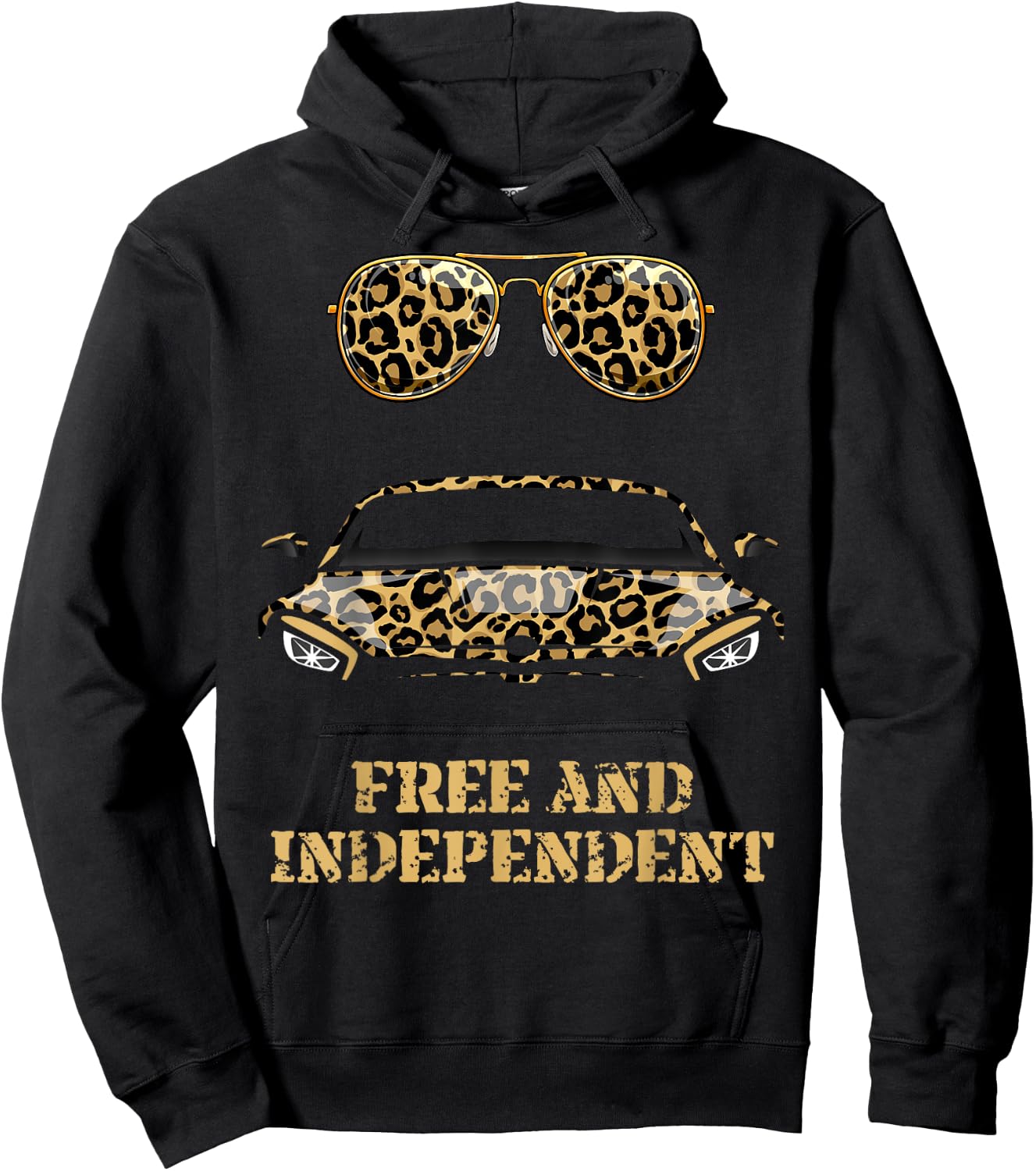 Leopardenhemd für Herren, Jungen, Jugendliche. Herren-Hemd mit Leopardenmuster Hoodie - Hoodie | Black