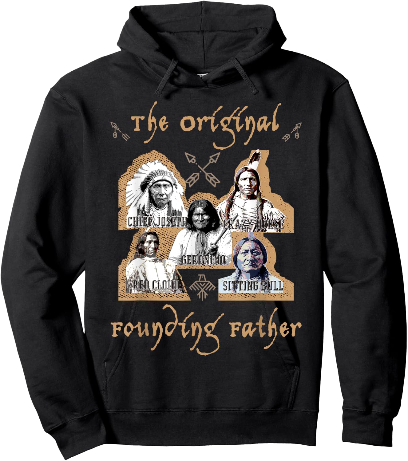 The Original Founding Fathers Native American historu Hoodie - Hoodie | Black