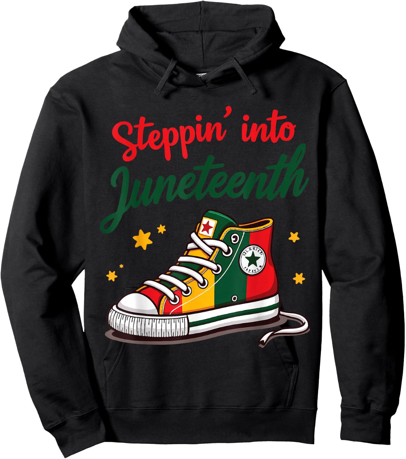Stepping Into Juneteenth Hoodie - Hoodie | Black