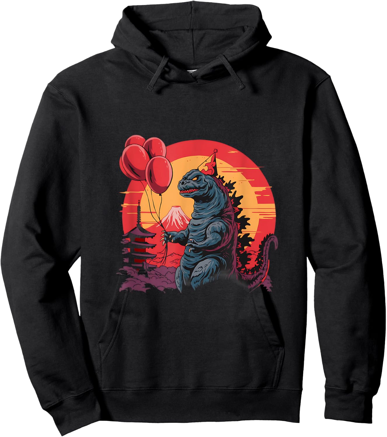 Kaiju Birthday Party Japan Monster Movie Bday Japanese Hoodie - Hoodie | Black