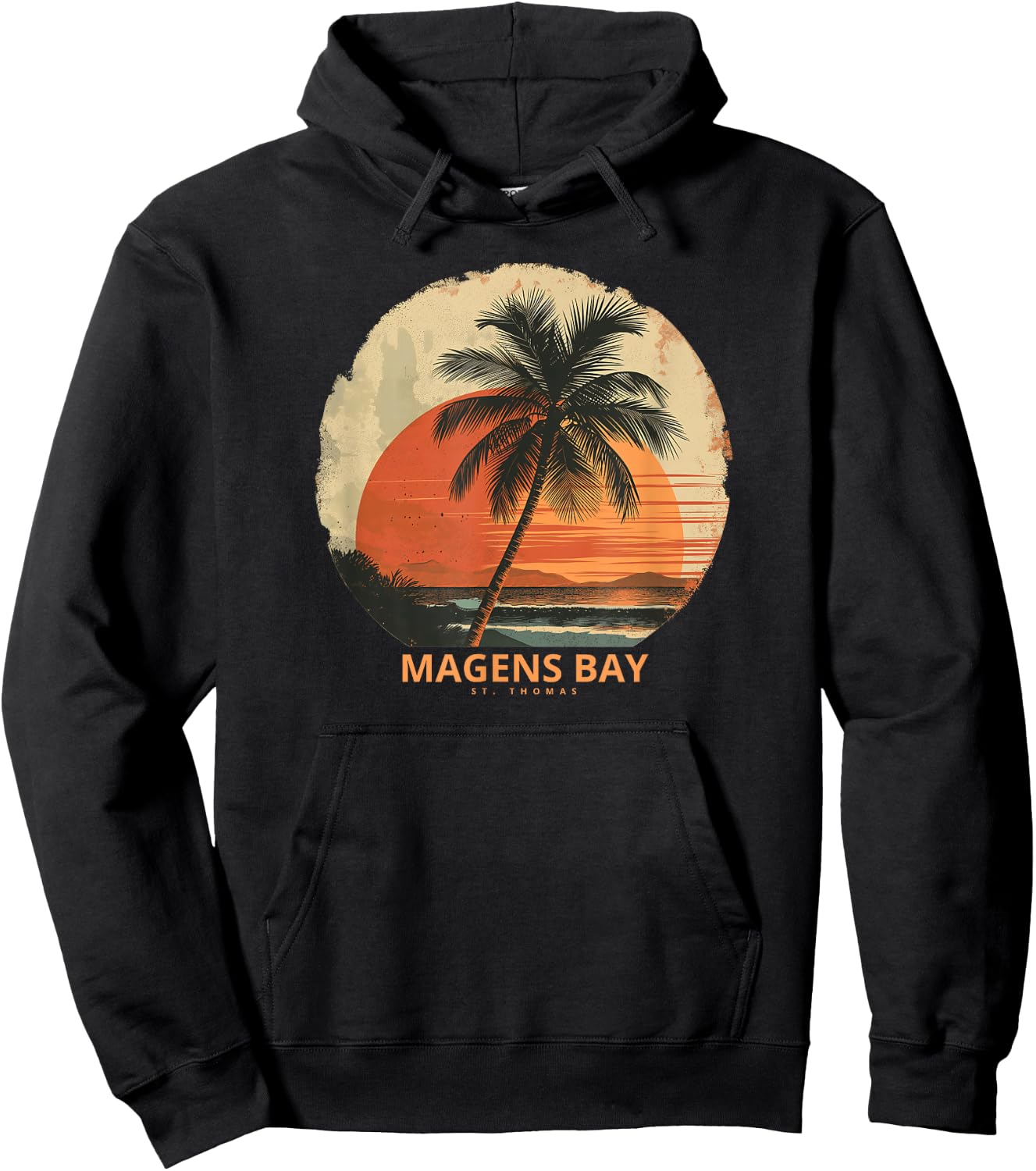 Magens Bay St Thomas Virgin Islands Vacation Tribal Beach Hoodie - Hoodie | Black