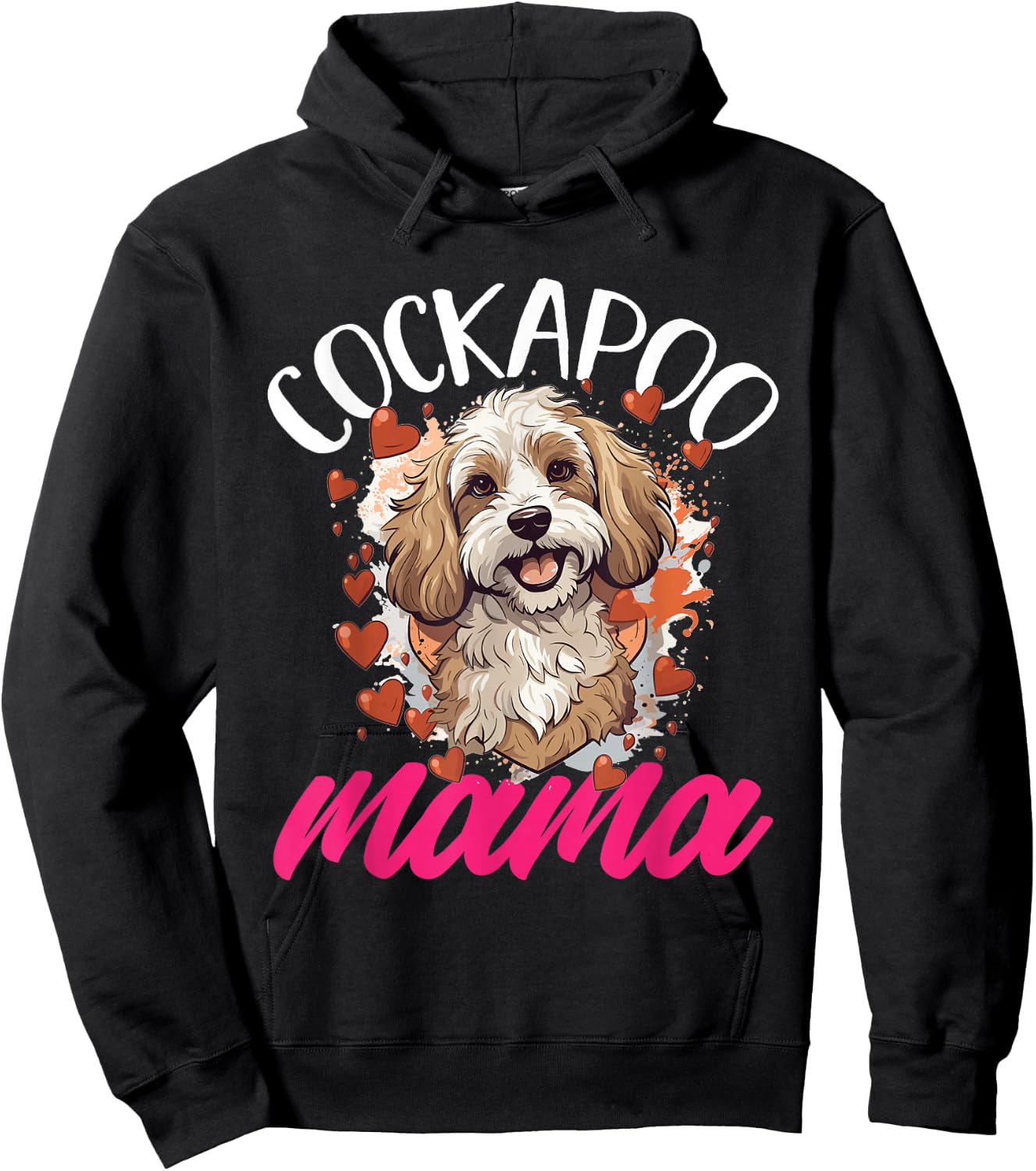 Cockapoo Dog Breed Pet Cockapoo Mama Hoodie - Hoodie | Black
