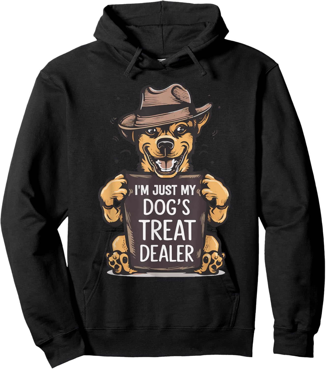 I'm Just My Dog's Treat Dealer funny Quote Saying Dog Lovers Men Women Hoodie - Hoodie | Black
