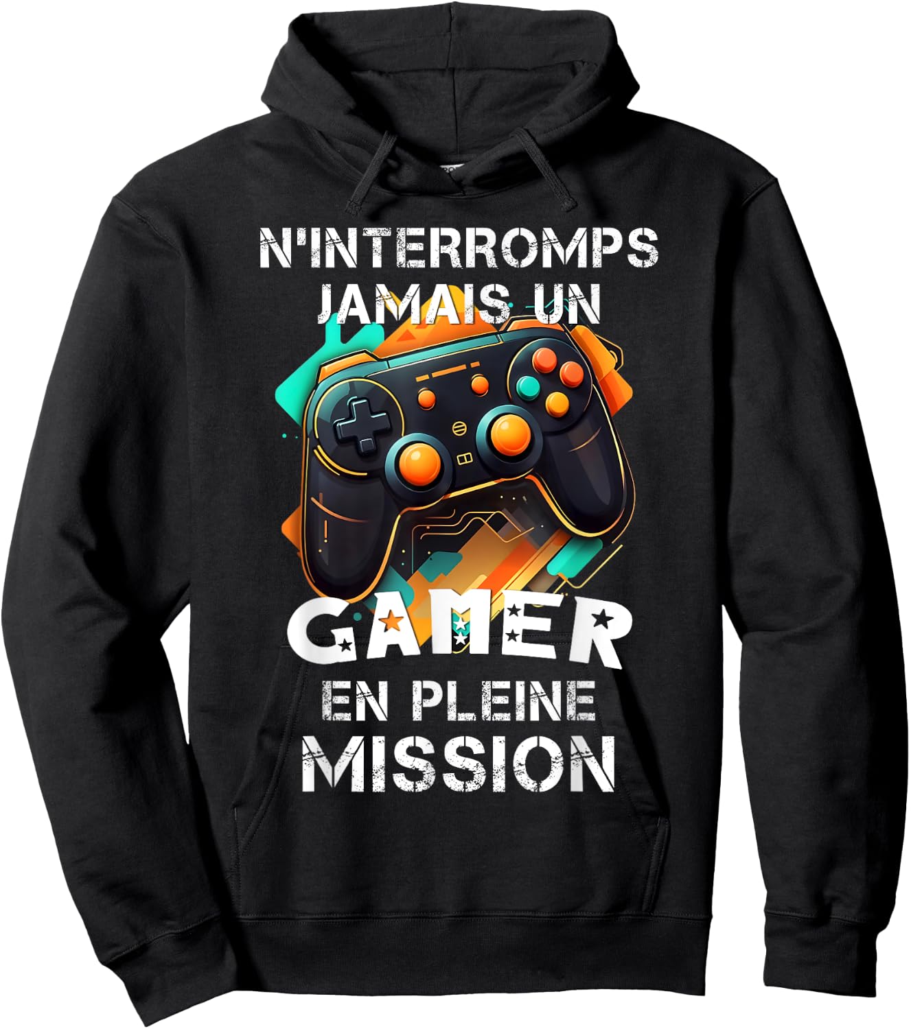Gamer geek addicted to video games teen console gaming humor , Black, S Hoodie - Hoodie | Black