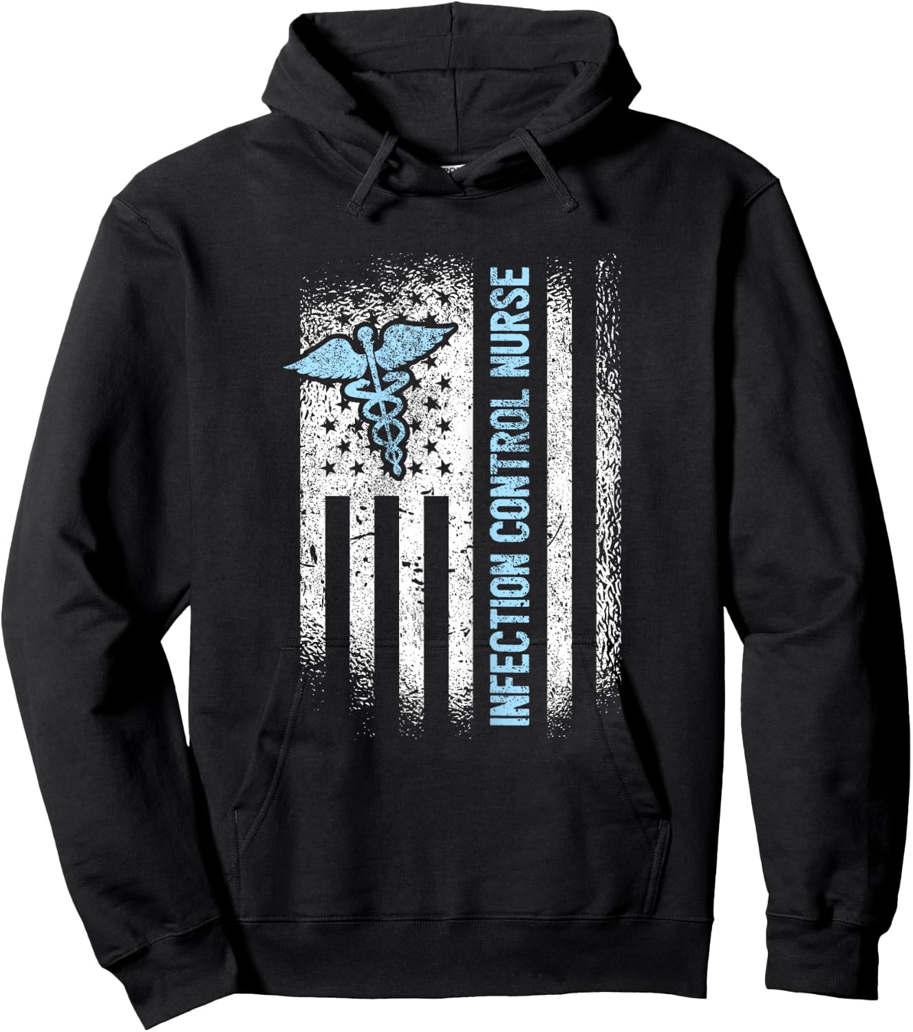 American Infection Control Nurse Hoodie - Hoodie | Black